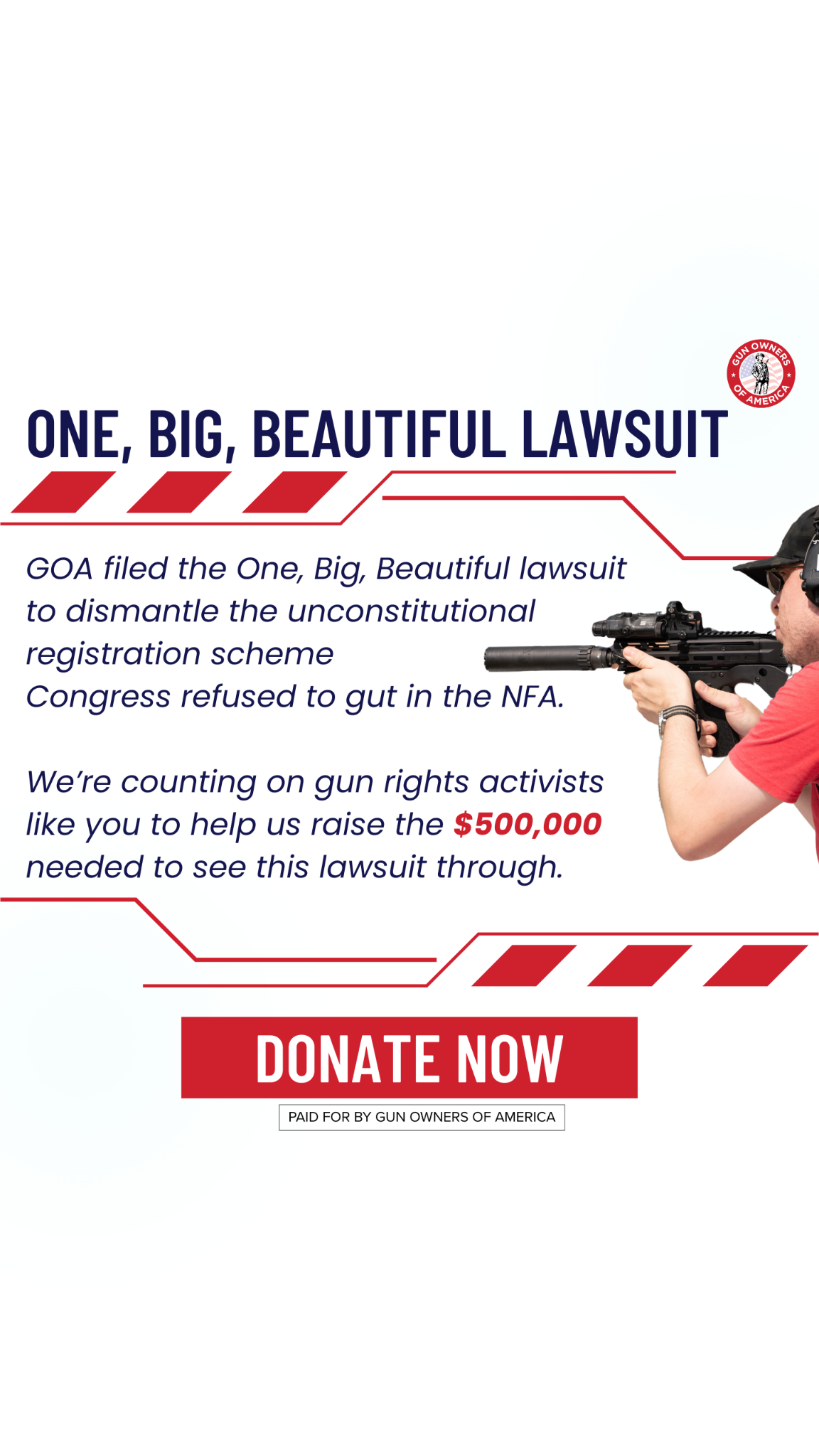 Gun Owners of America Facebook ad