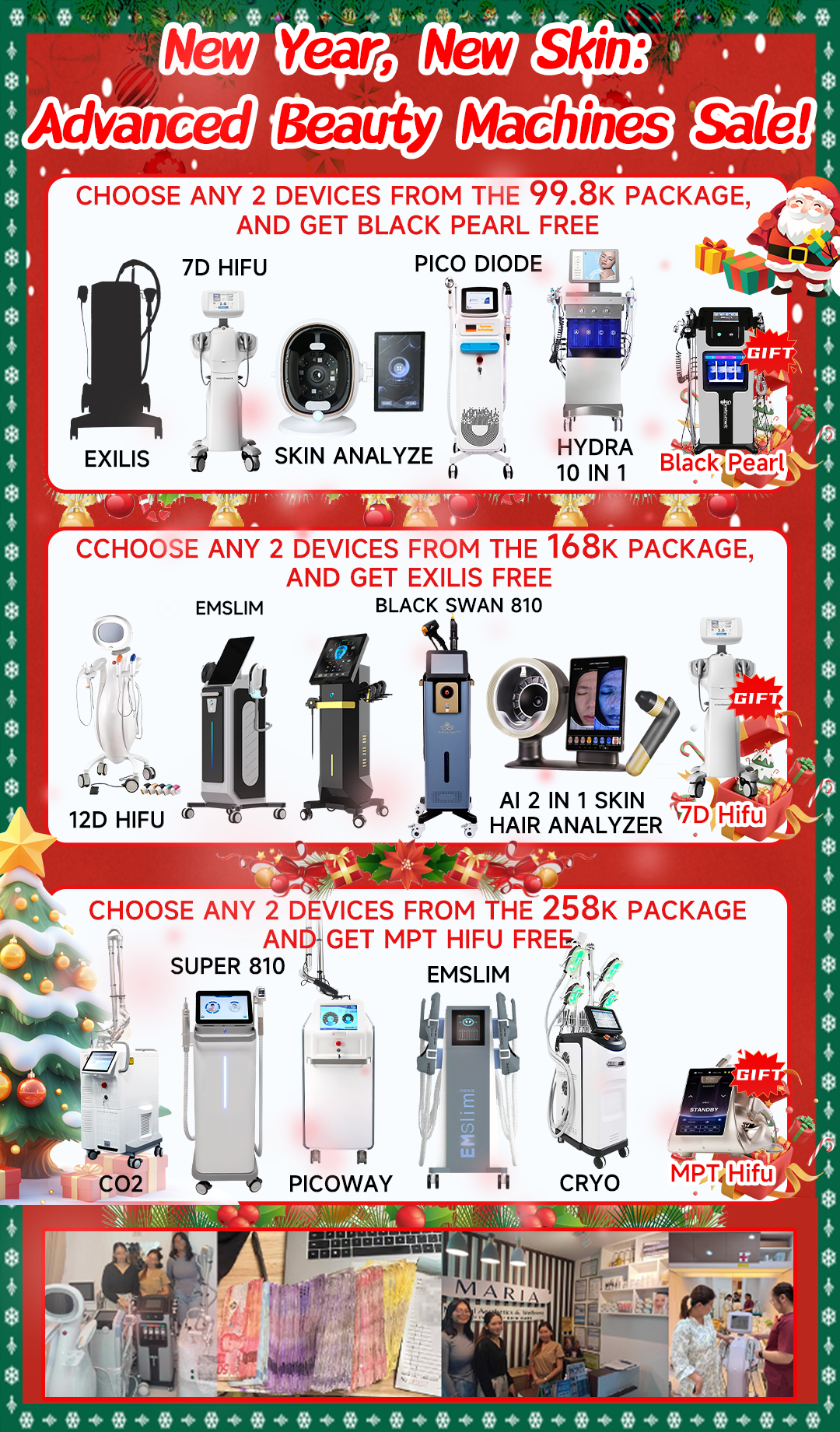 Kaziya Beauty Equipment PH Facebook ad: All equipment is in stock
