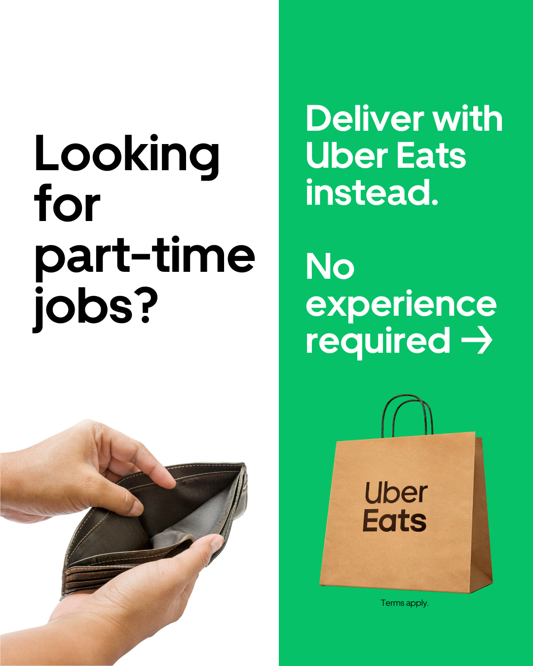Uber Eats Facebook ad