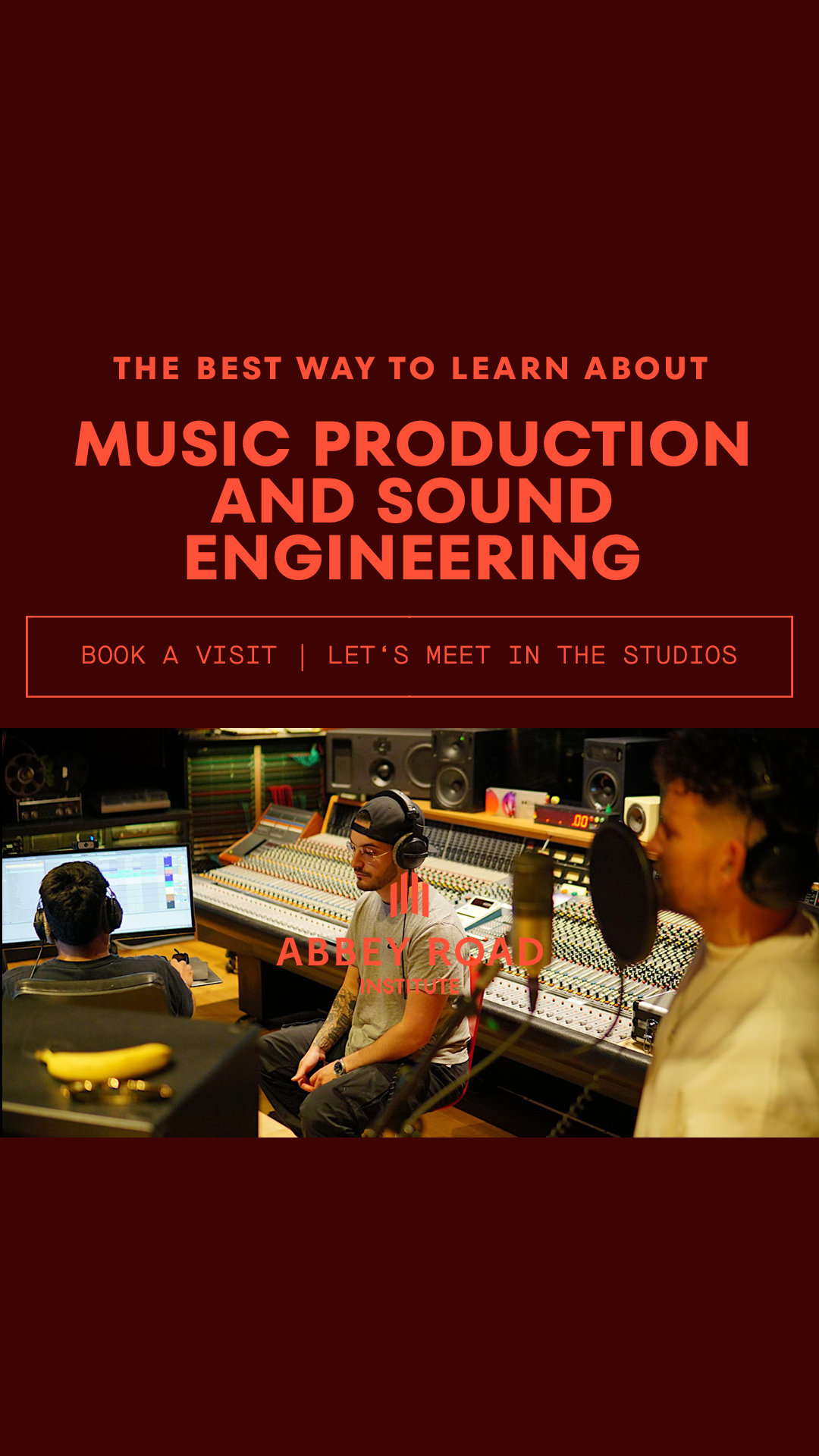 Abbey Road Institute Amsterdam Facebook ad