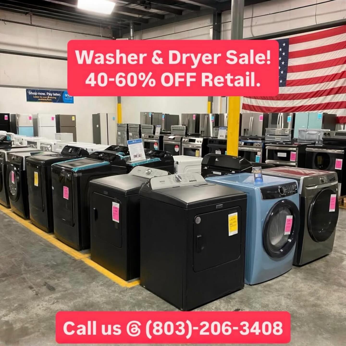 Home Improvement Outlet Columbia Facebook ad: !HUGE Appliance Sale!