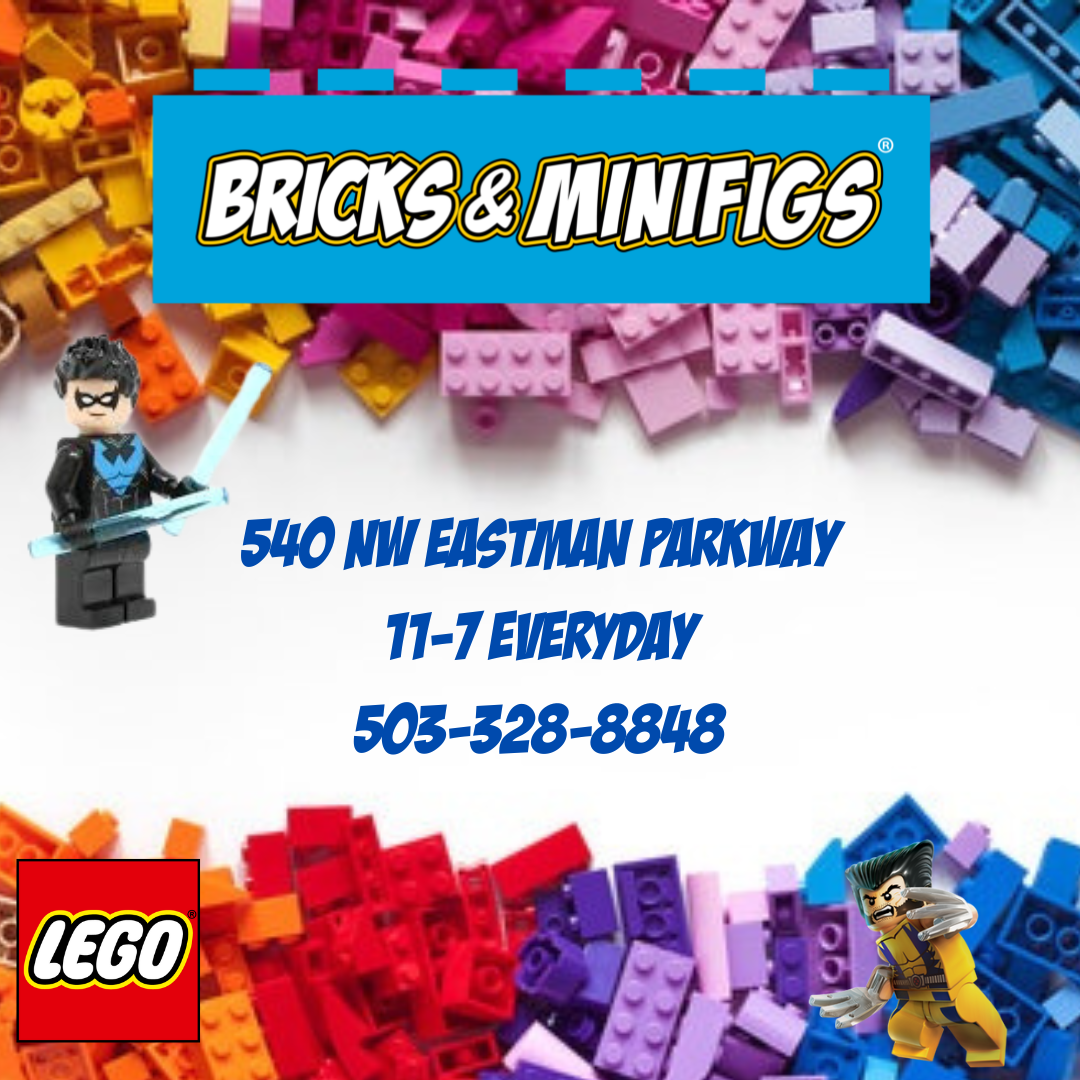 Bricks and Minifigs Gresham Facebook ad