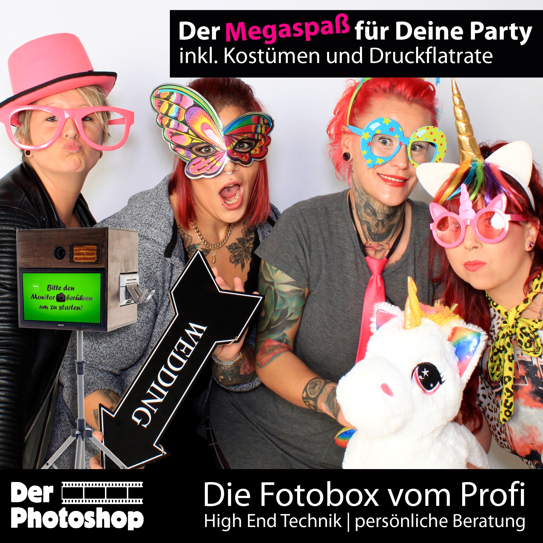 www.der-photoshop.de Facebook ad: Der Megaspaß für Deine Party