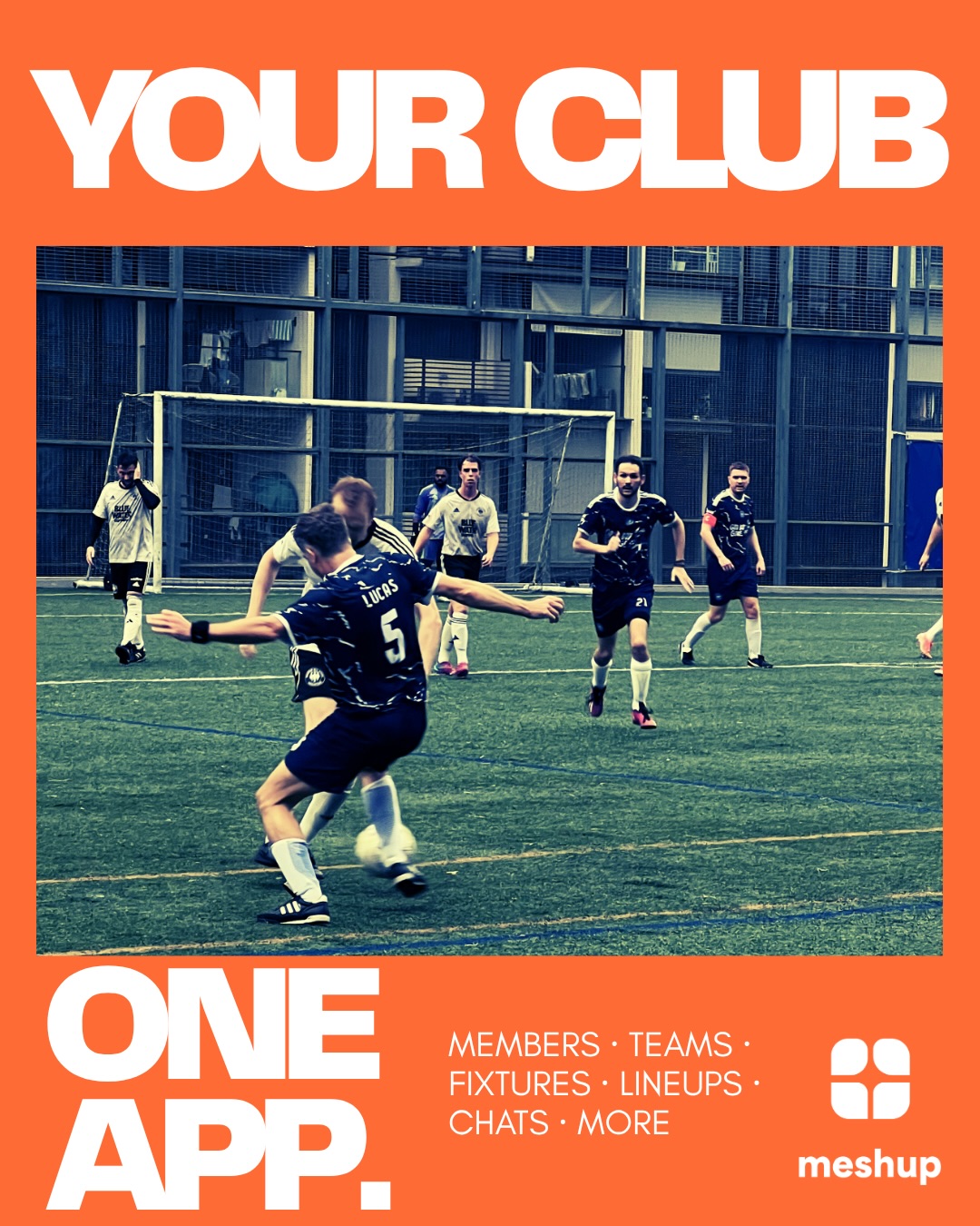 Meshup Facebook ad: Most clubs still juggle WhatsApp, spreadsheets, calendars…