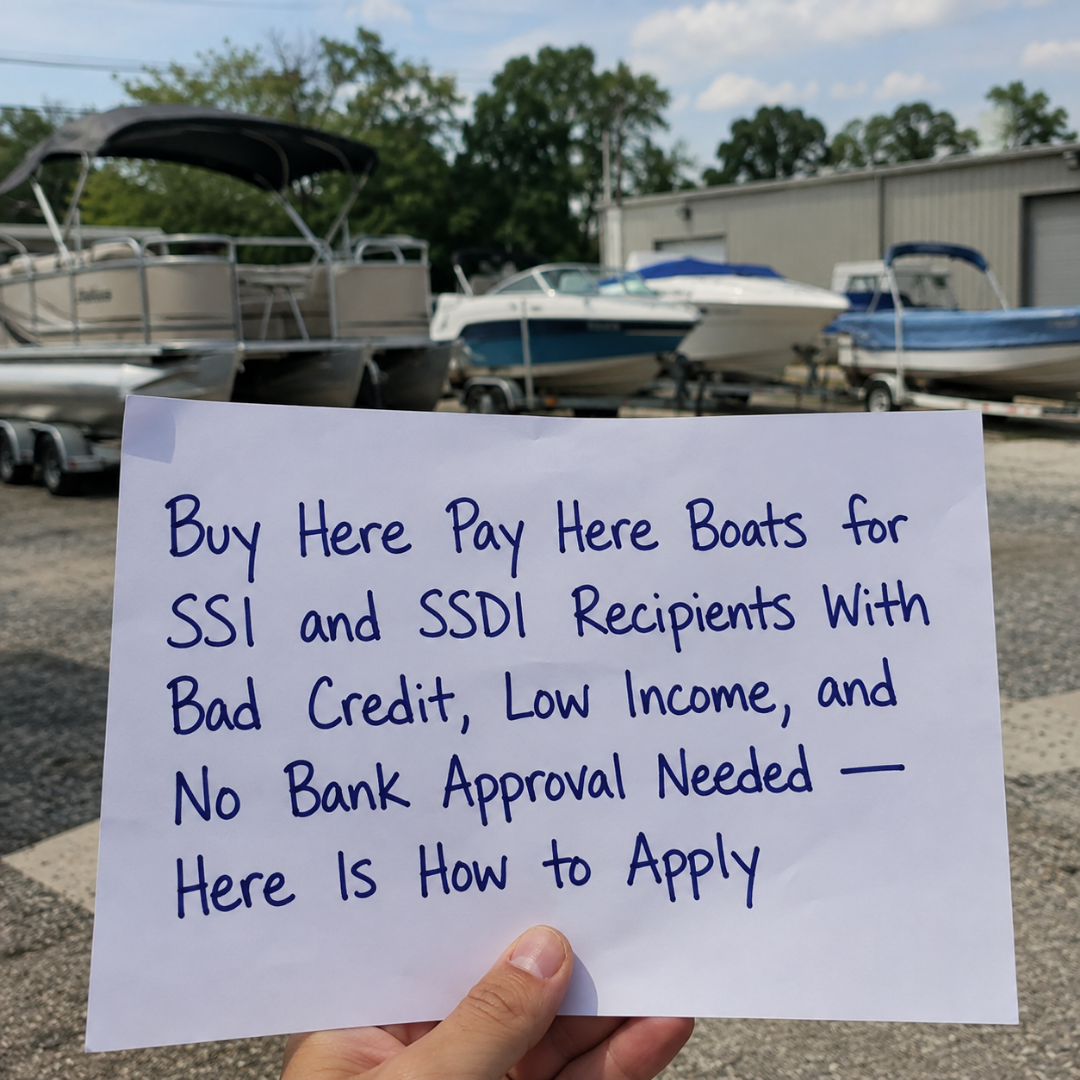 The Info Pulse Facebook ad: Buy Here Pay Here Boats for SSI and SSDI Recipients With…