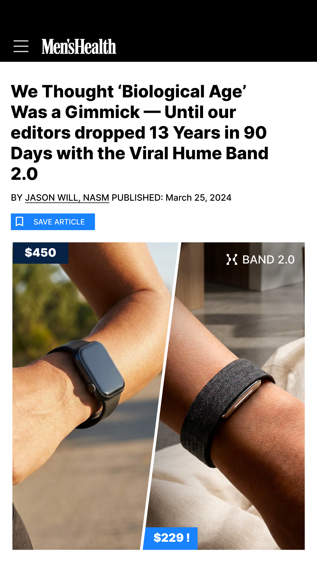 Hume Health Facebook ad
