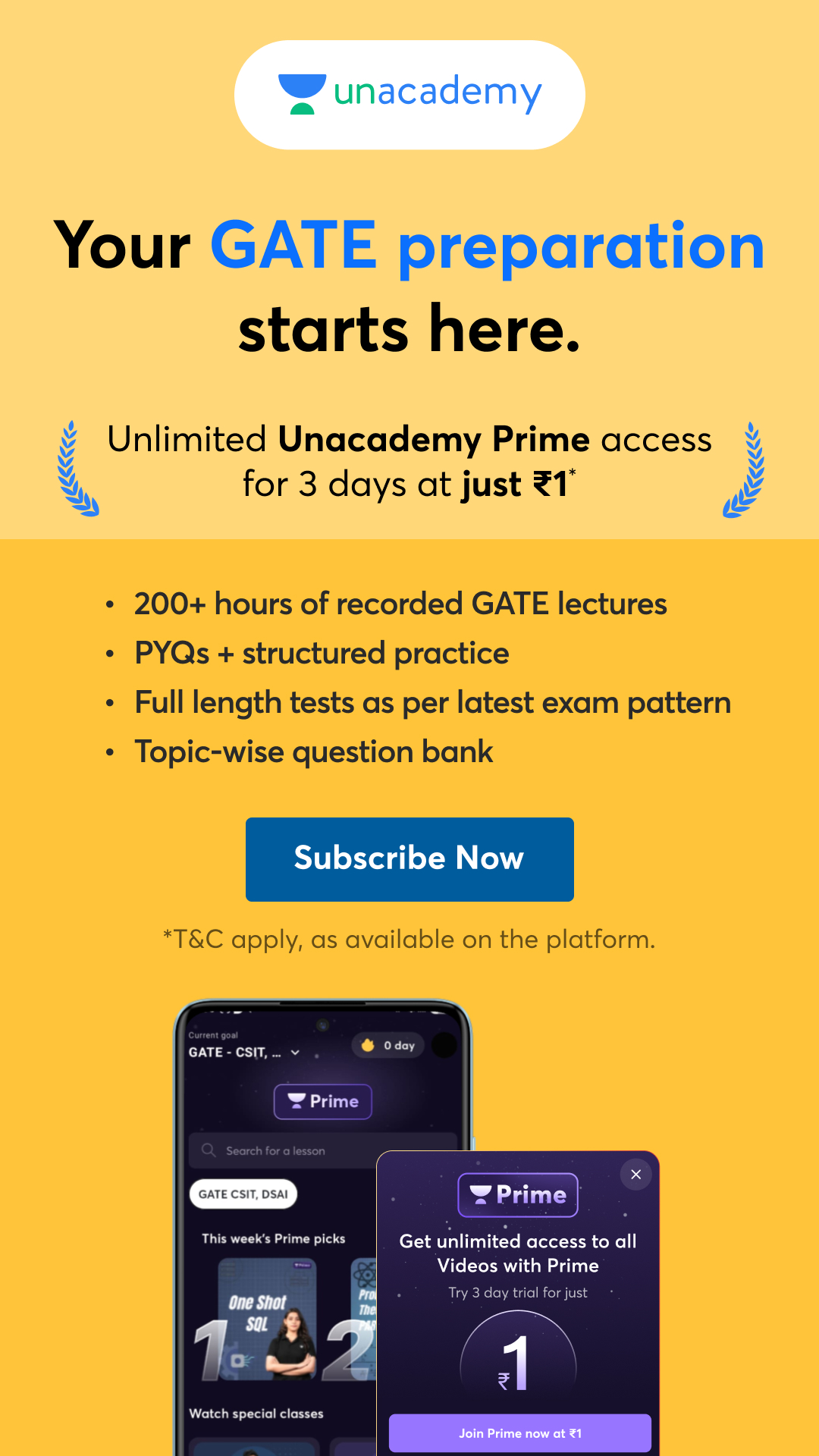 Unacademy Facebook ad