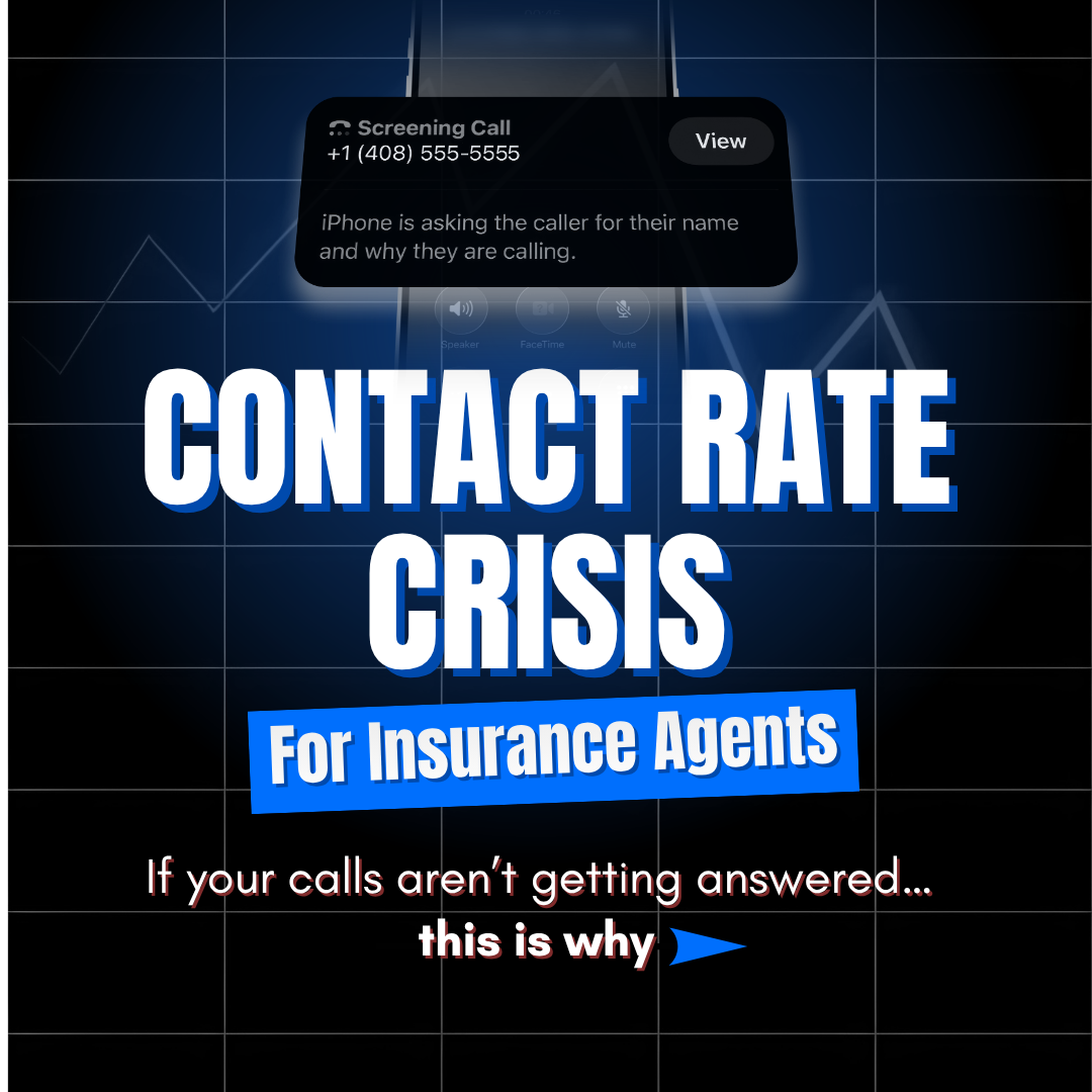 Agent CRM: AI-Powered Sales+Marketing Software Facebook ad: We're in a Contact Rate Crisis right now…