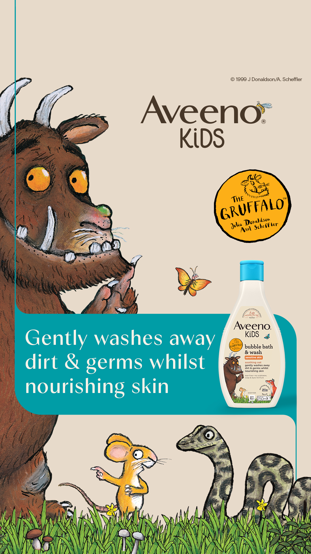 Aveeno Baby UK & Ireland Facebook ad: Protect your little one’s skin & hair