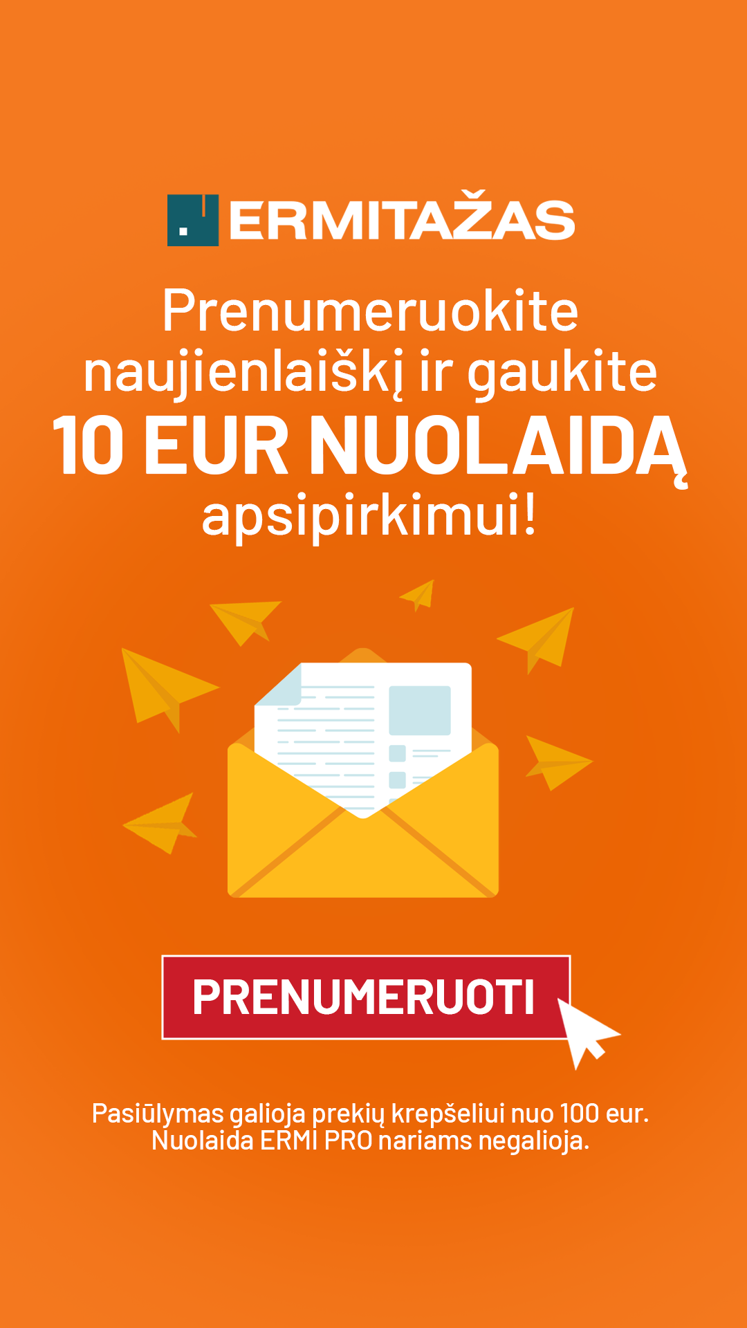 Ermitažas Facebook ad