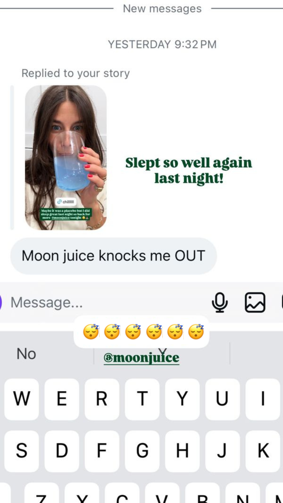Moon Juice Facebook ad