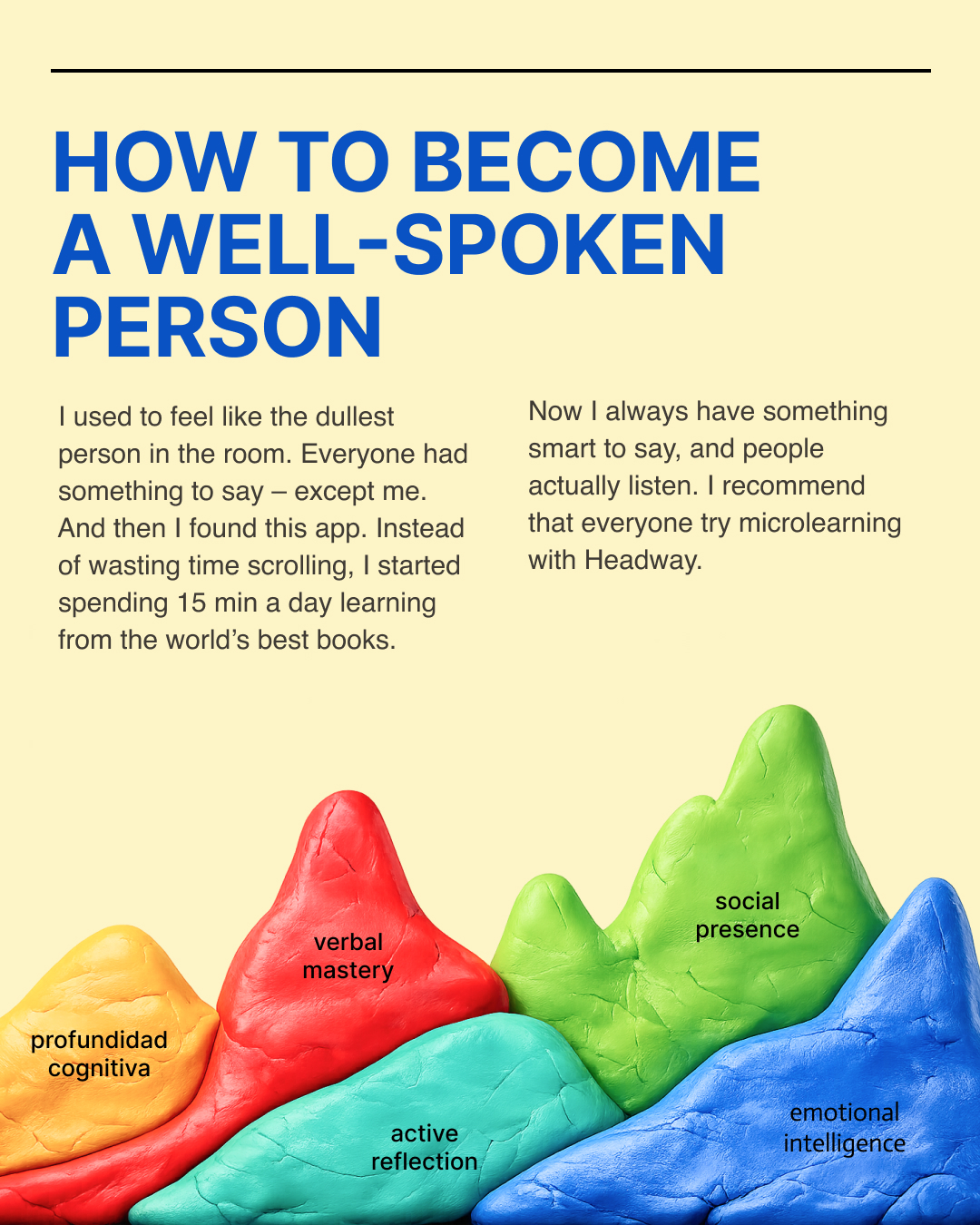 Headway App Facebook ad
