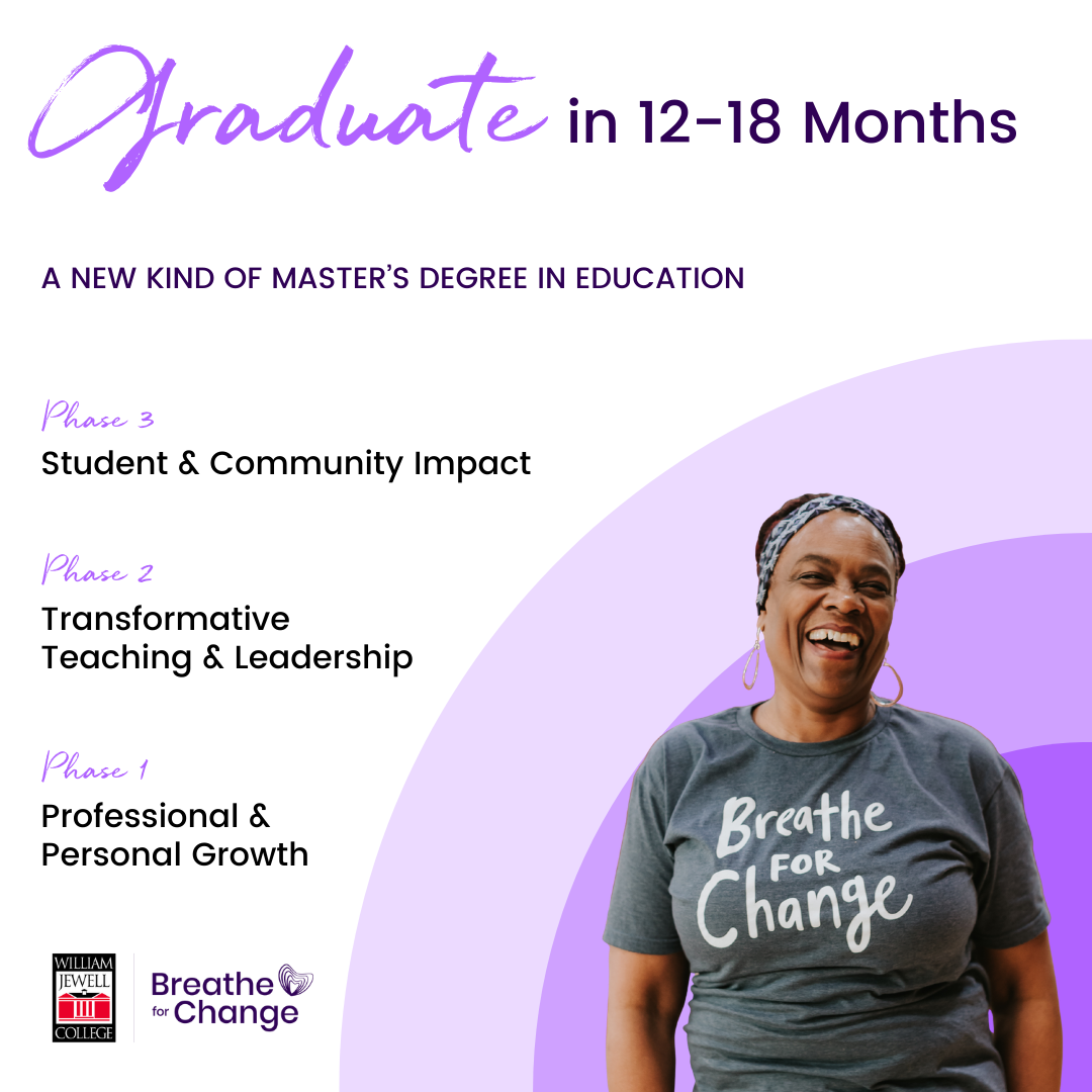 Breathe For Change Facebook ad: Explore the Master’s in Education