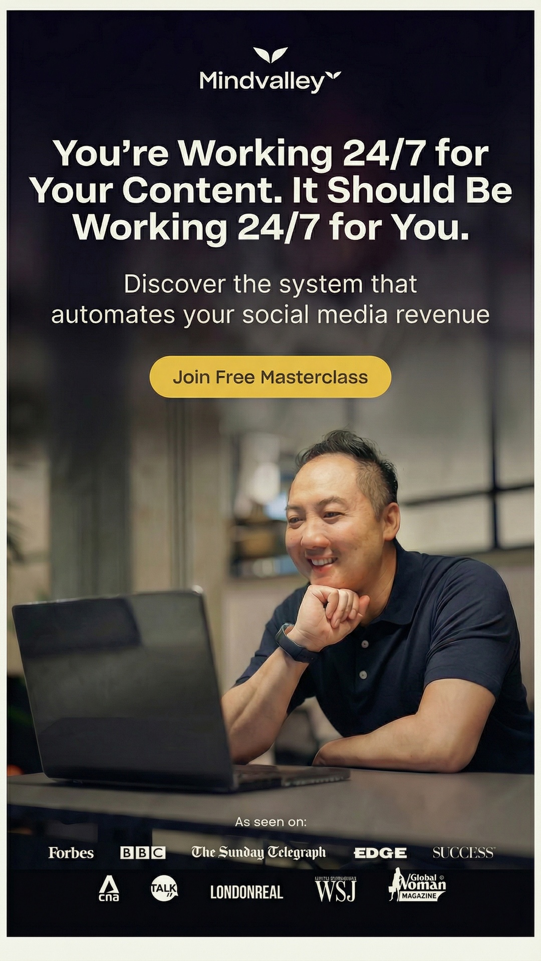 Mindvalley Facebook ad from Apr 13, 2026