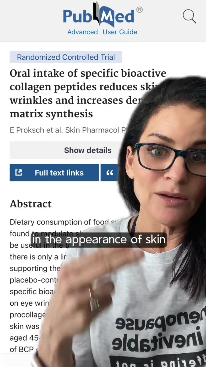 The Pause Life by Dr. Mary Claire Haver Facebook ad: Collagen for Menopausal Women