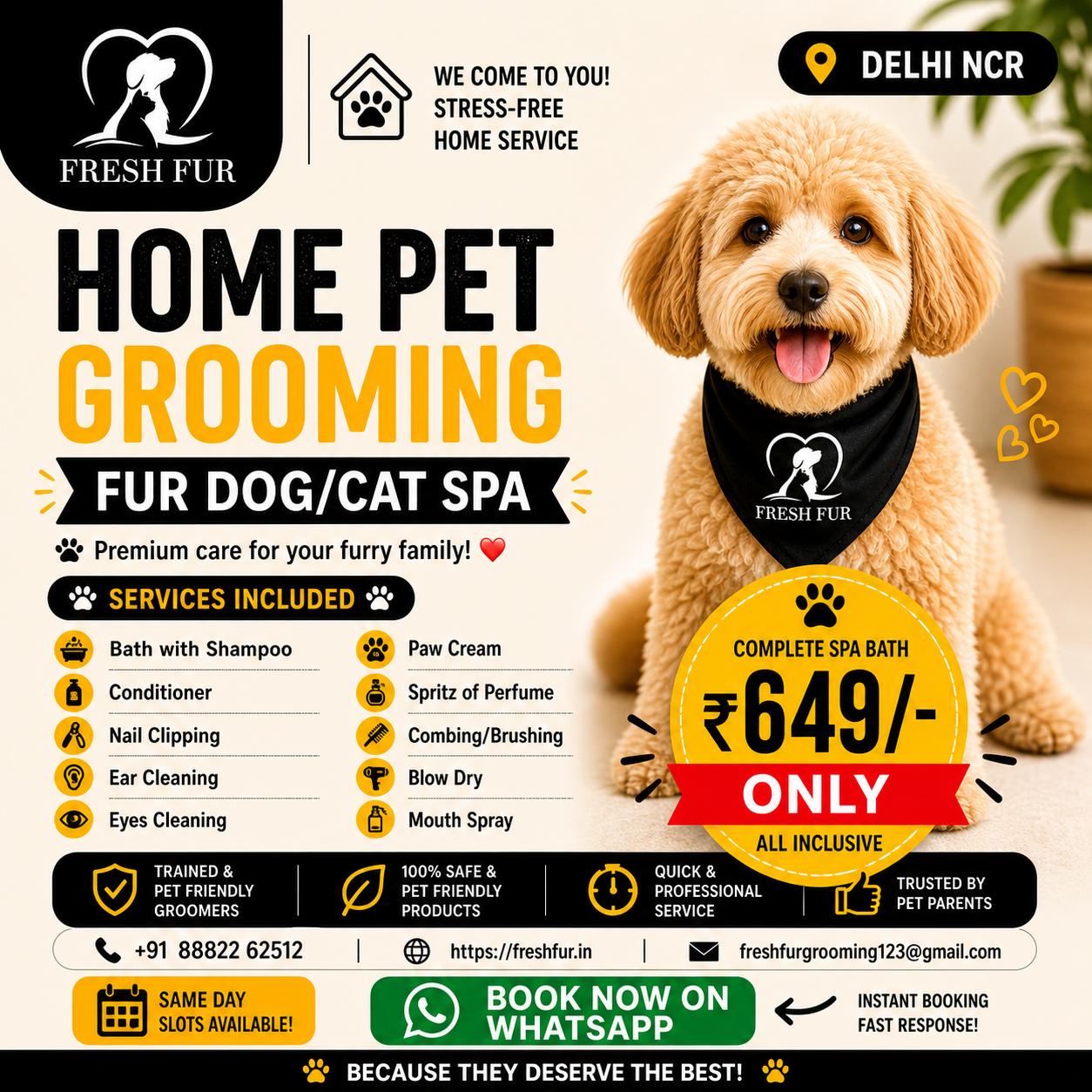 Fresh Fur Facebook ad