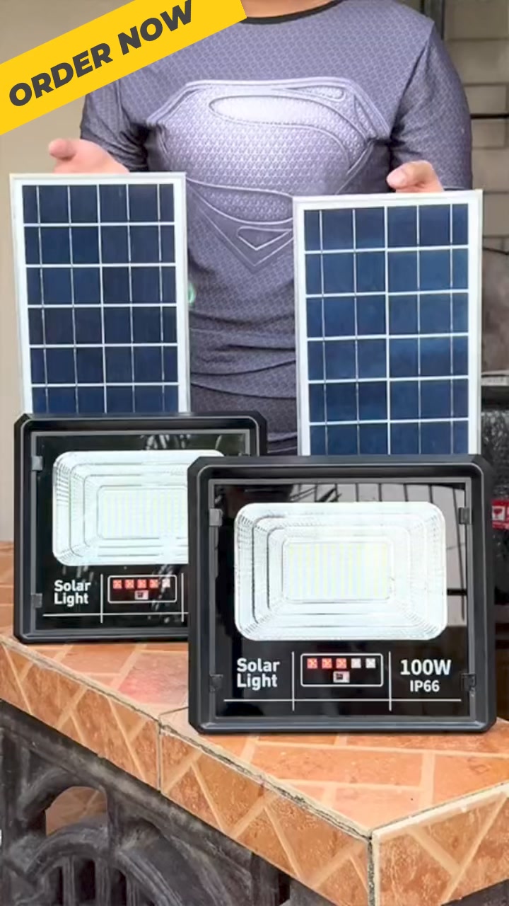 Solar LED Floodlights Facebook ad: 70% OFF TODAY ONLY