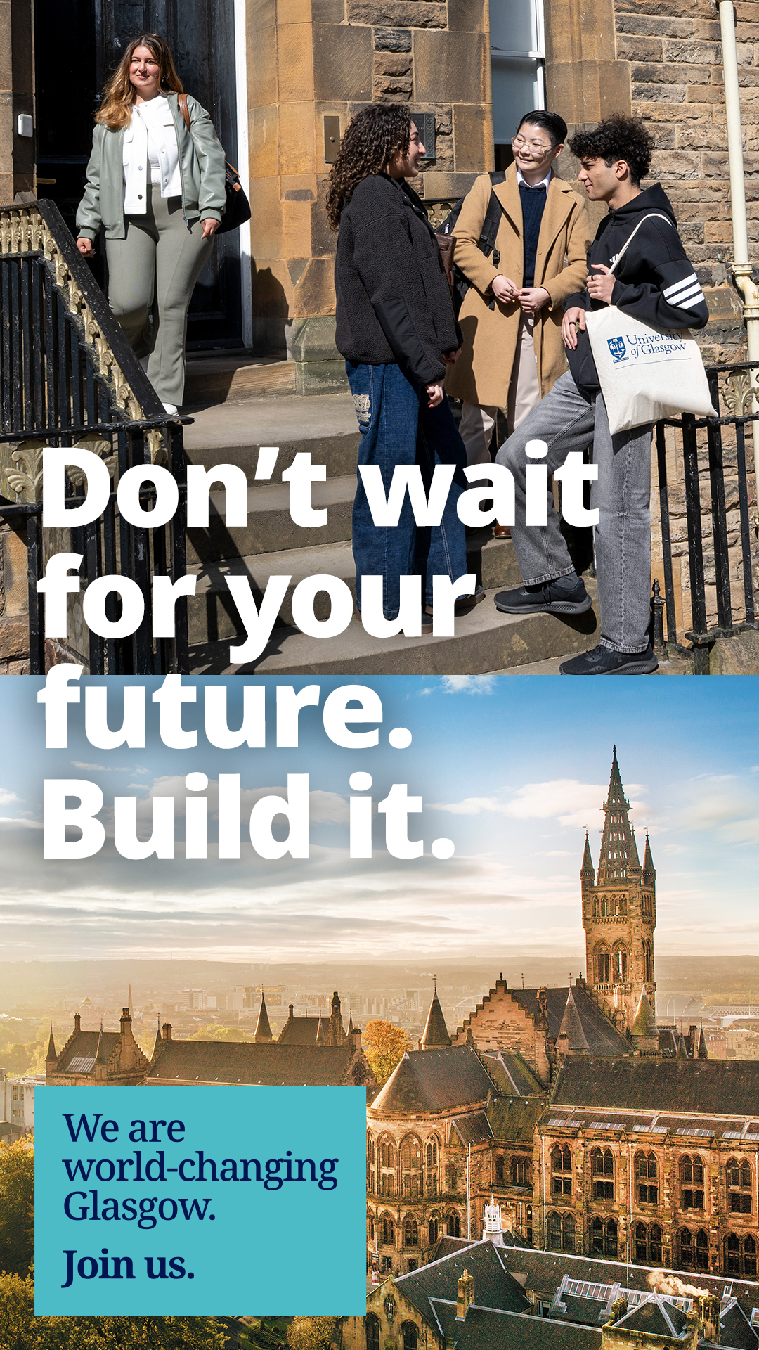 University of Glasgow Facebook ad from Nov 13, 2025