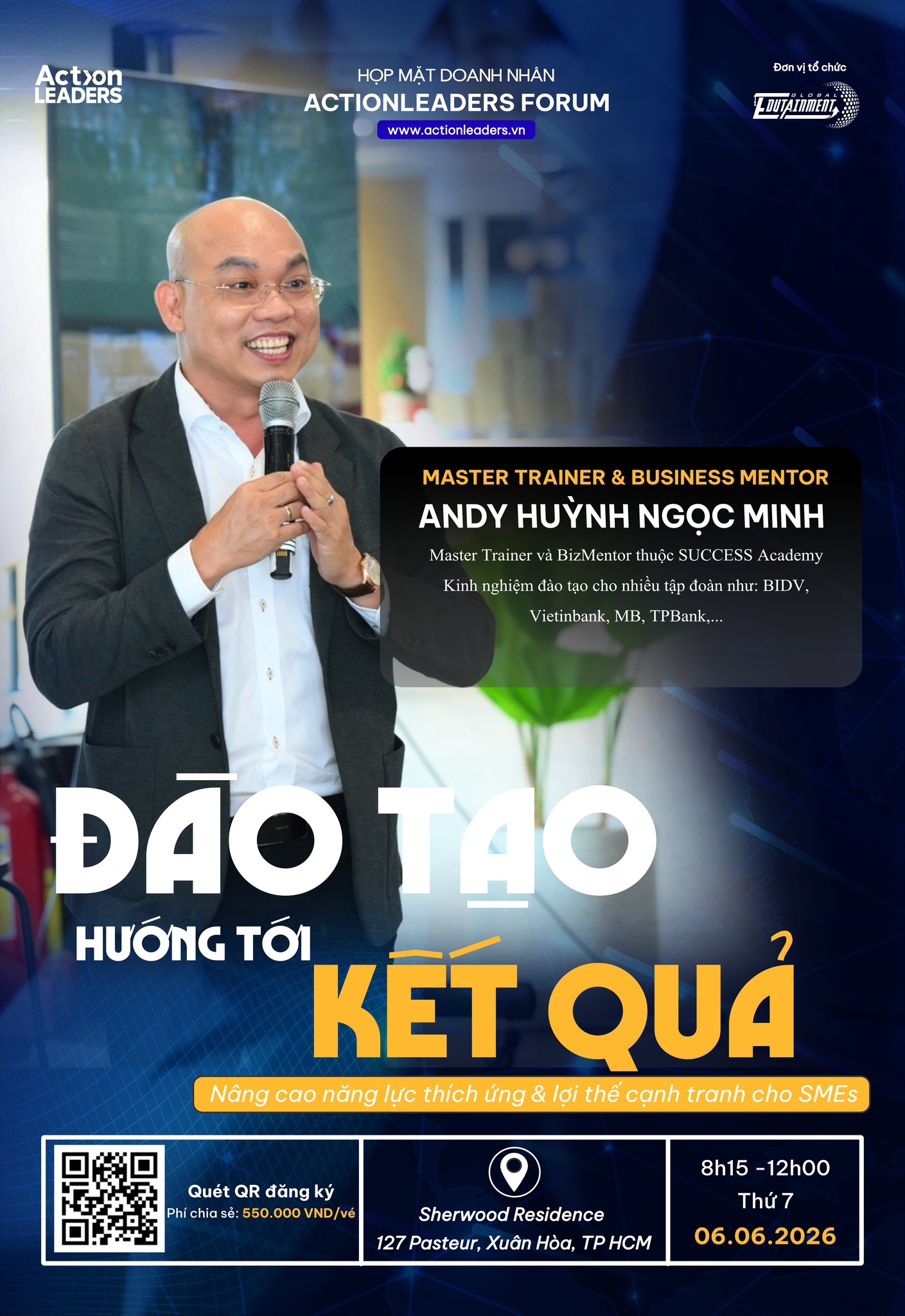 Global Edutainment Facebook ad: Có những người dạy kiến thức, và có…
