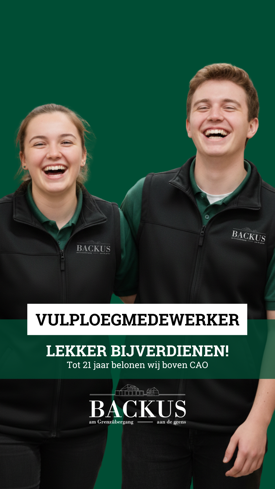 Backus aan de Grens Facebook ad from Feb 12, 2026