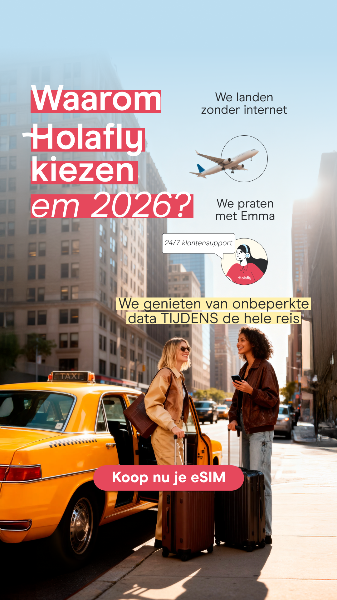 Holafly - English Facebook ad