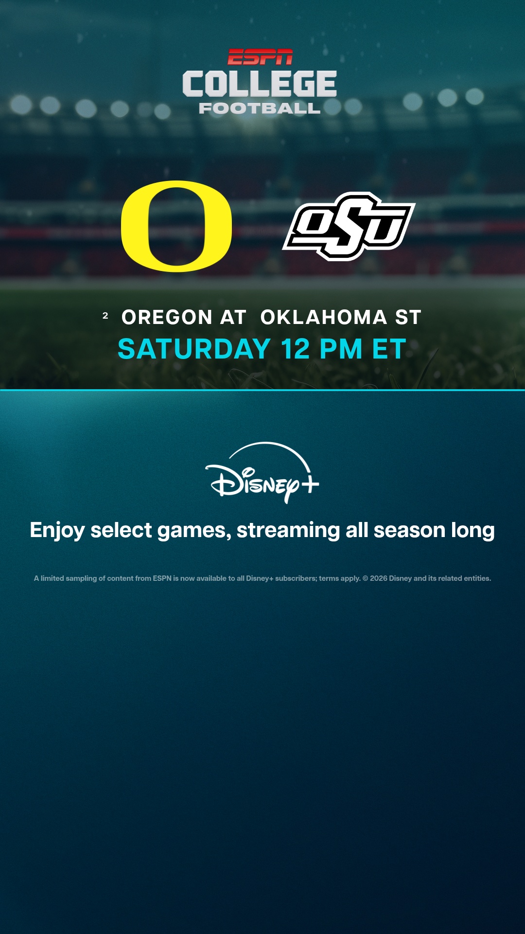 Disney+ Facebook ad