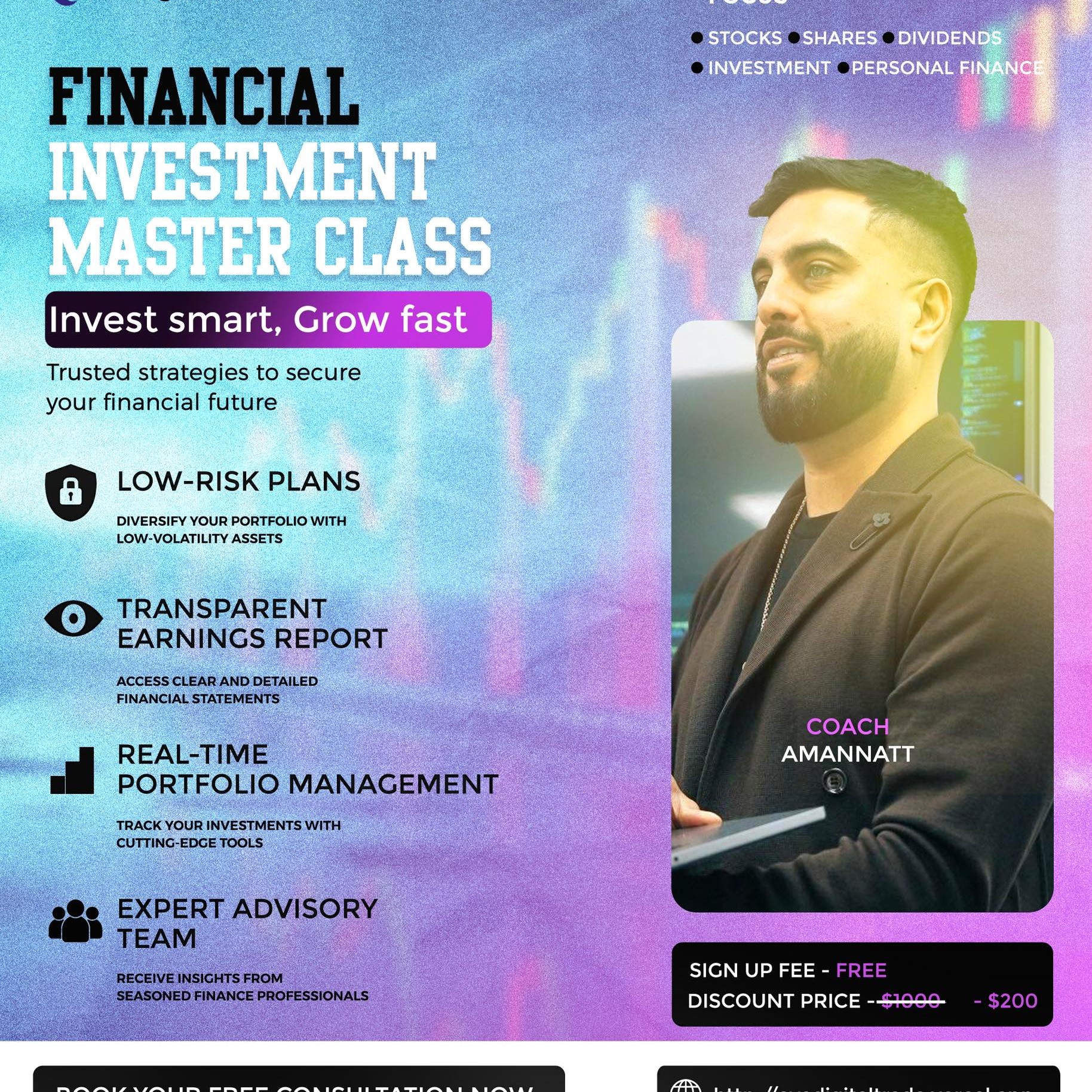 AJ investment Network Facebook ad