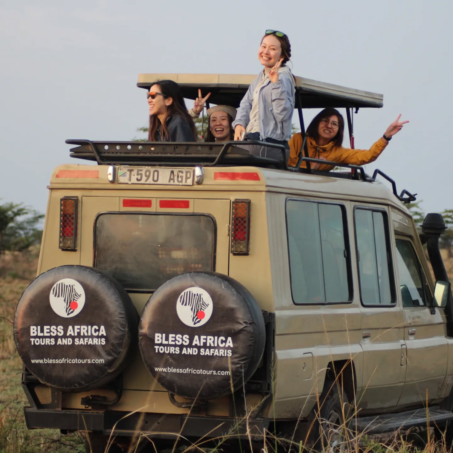 Bless Africa Tours Facebook ad from Aug 22, 2025