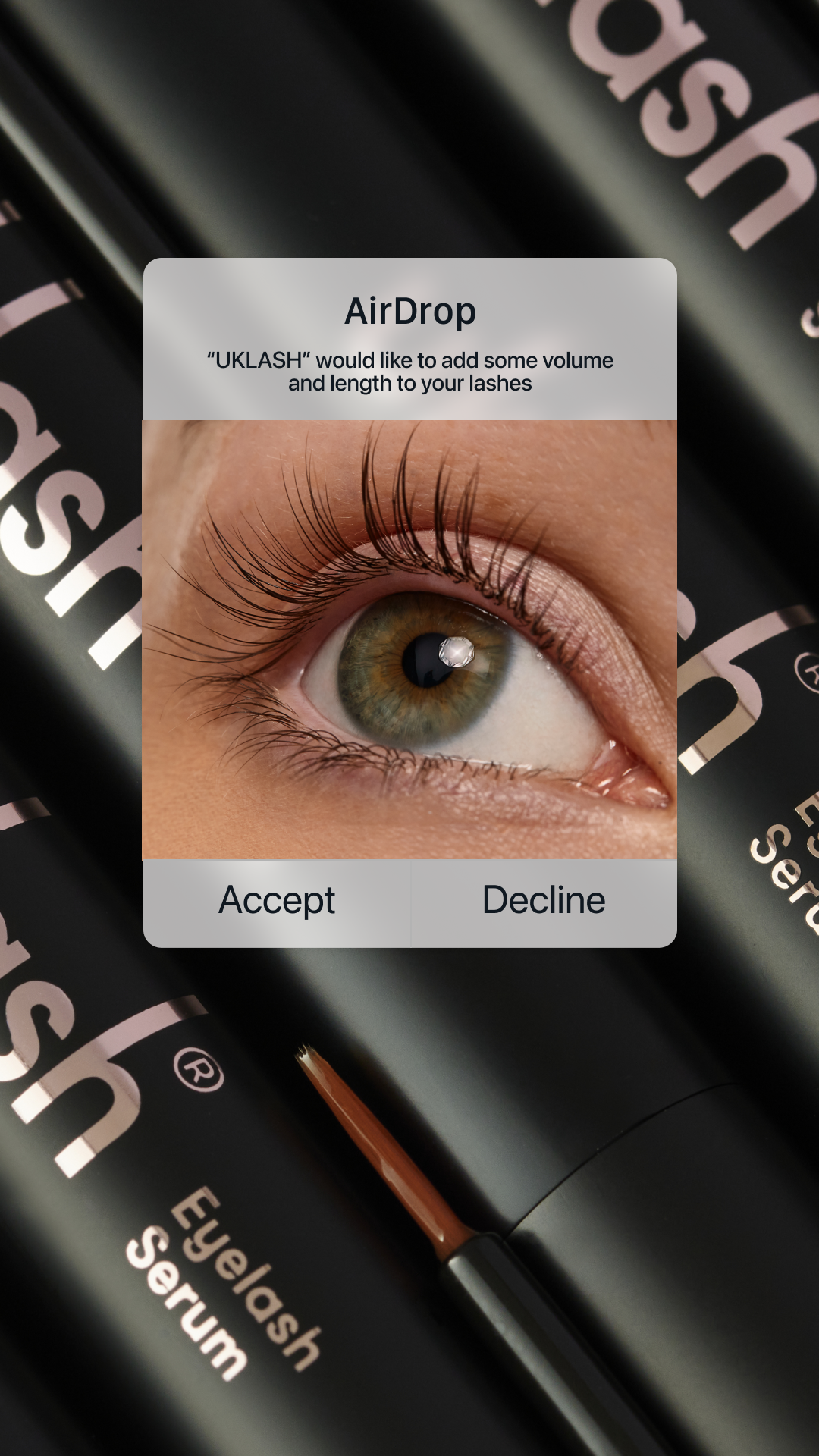 Uklash Facebook ad
