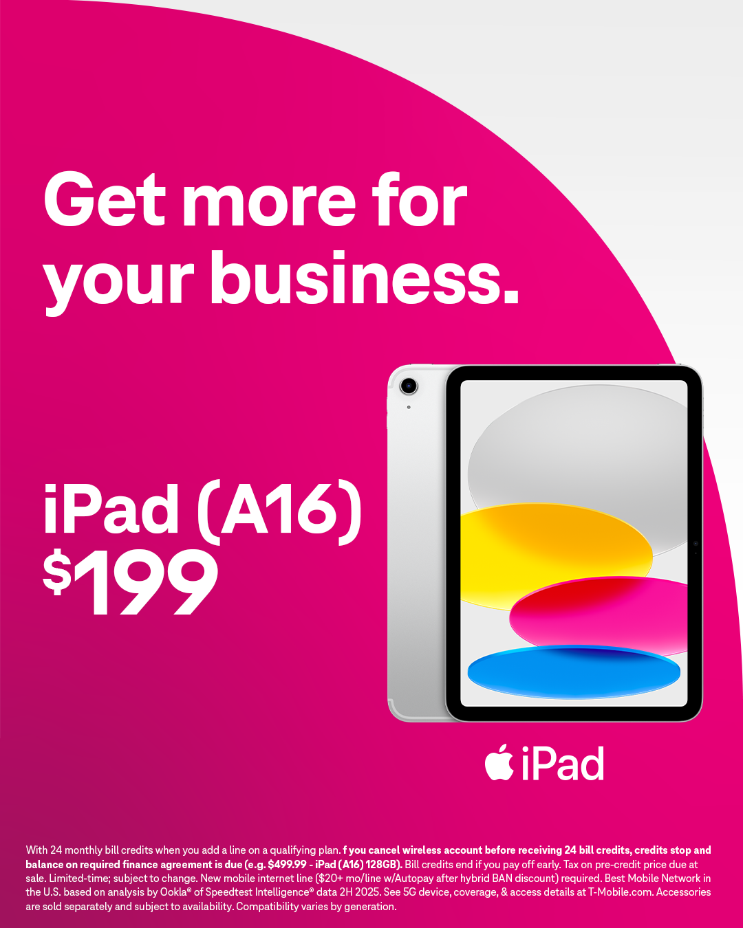 T-Mobile for Business Facebook ad