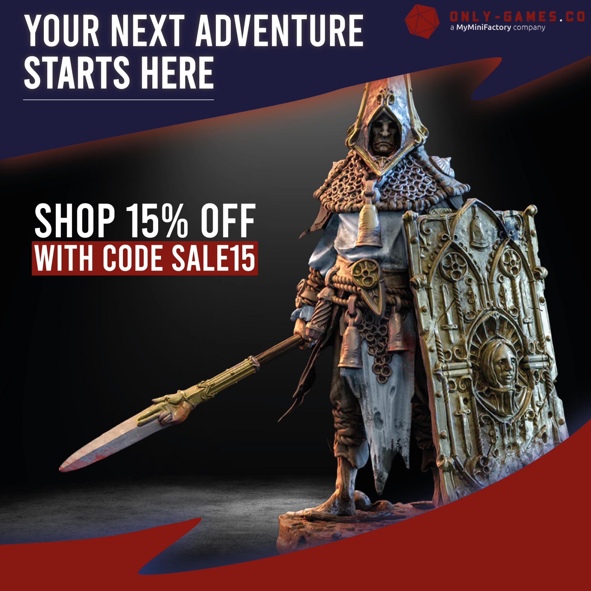 Only-Games.co Facebook ad: Save 15% off your order with code: SALE15