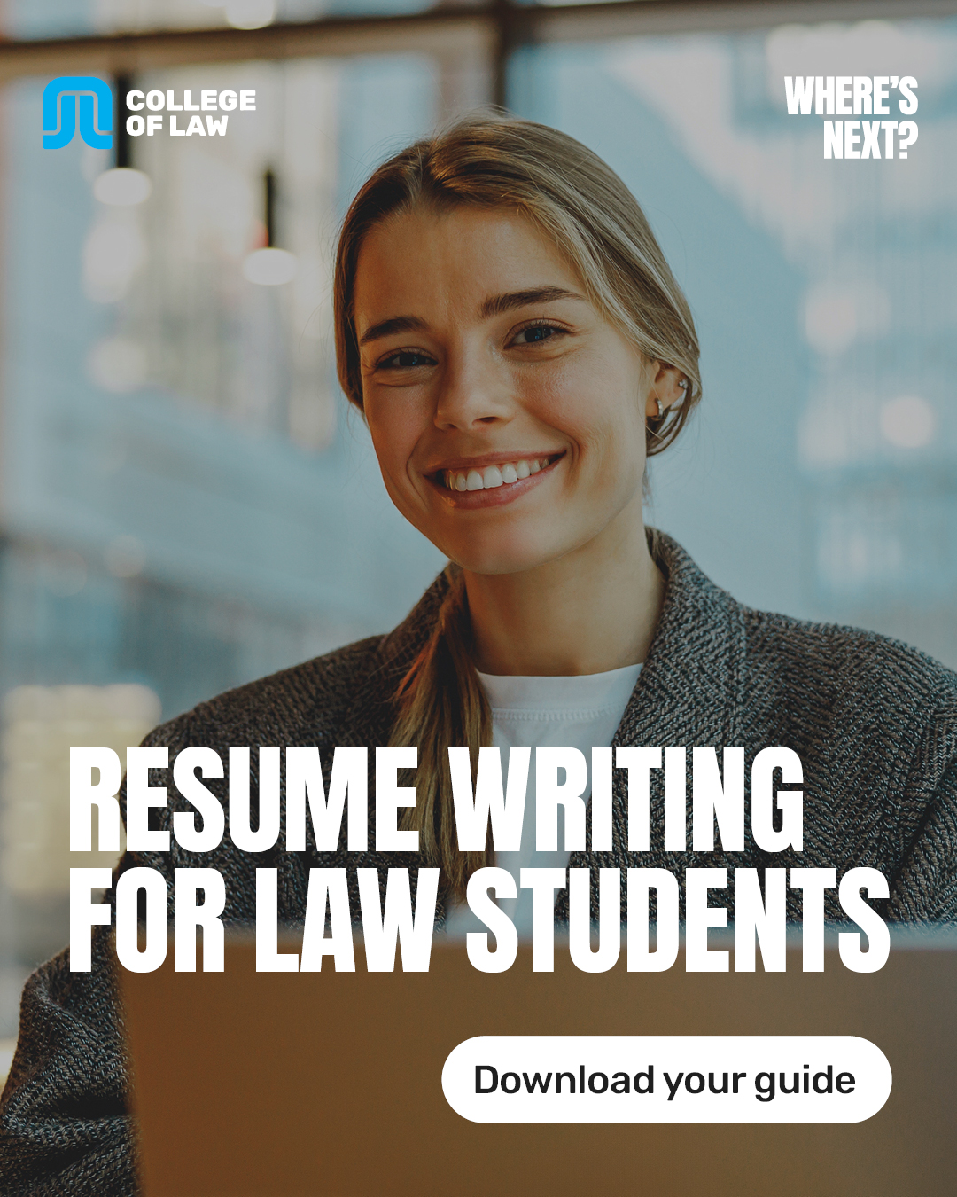 The College of Law Australia Facebook ad