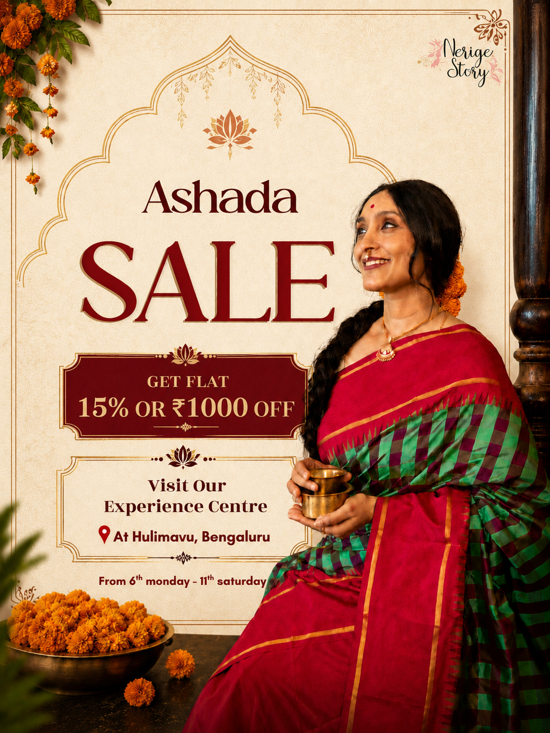 Nerige Story Facebook ad: Ashada Sale