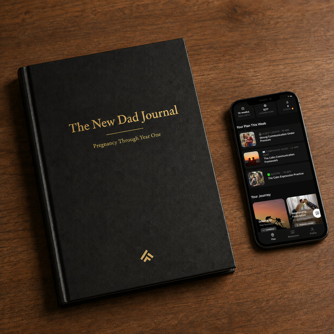 Fatherhood Ready Facebook ad: For his first Father's Day, get him a…