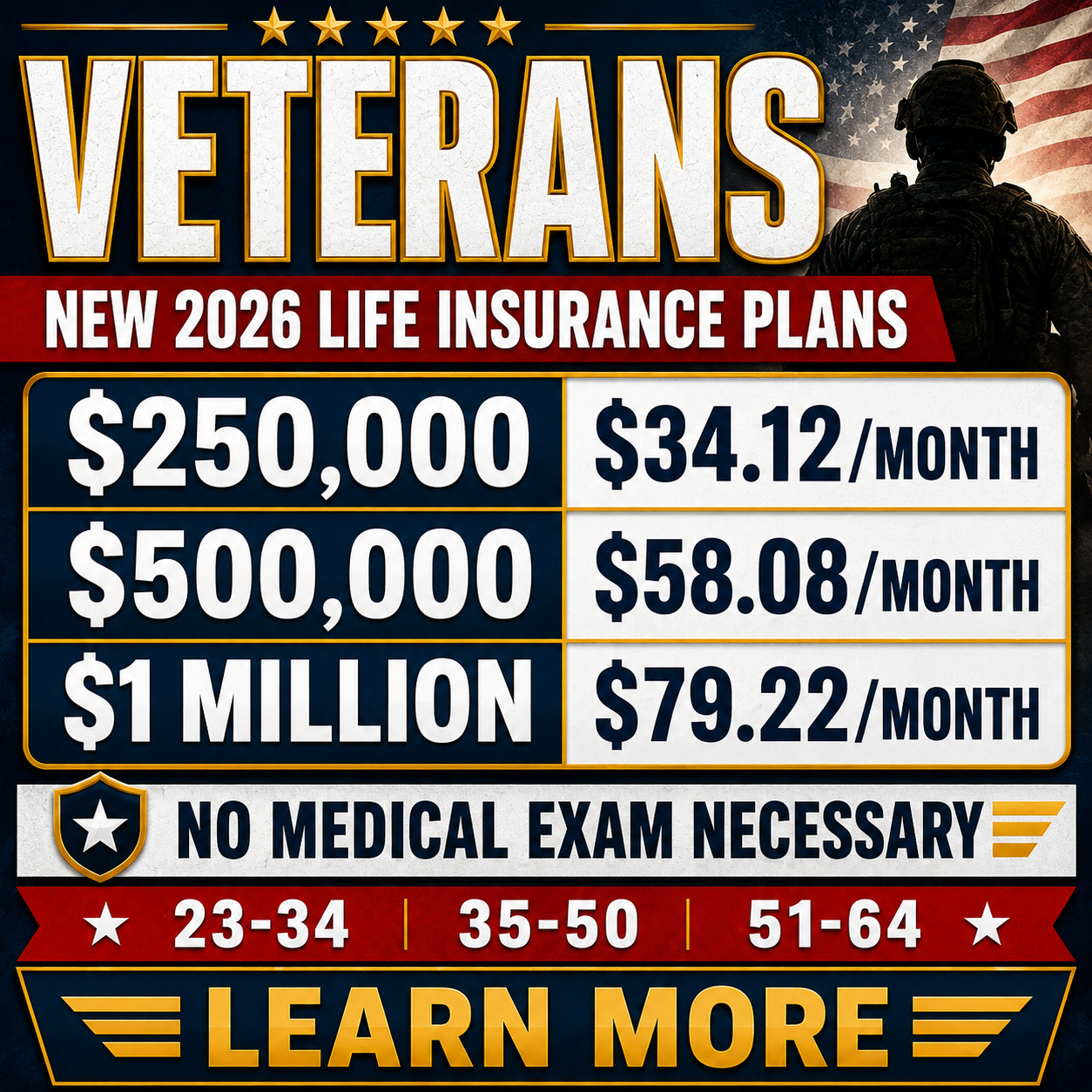 VA Life Benefits Facebook ad