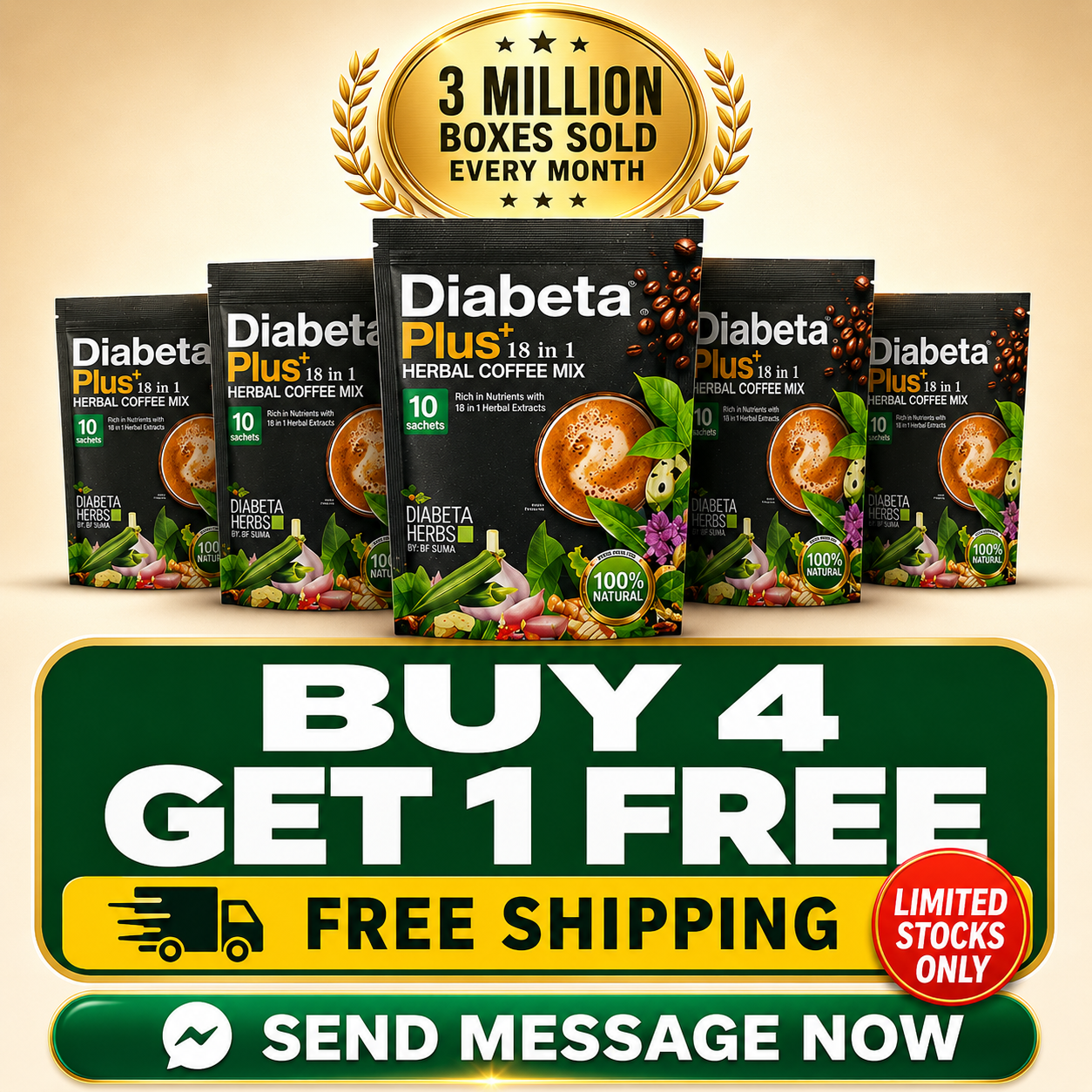 Diabeta Plus Main Page Facebook ad