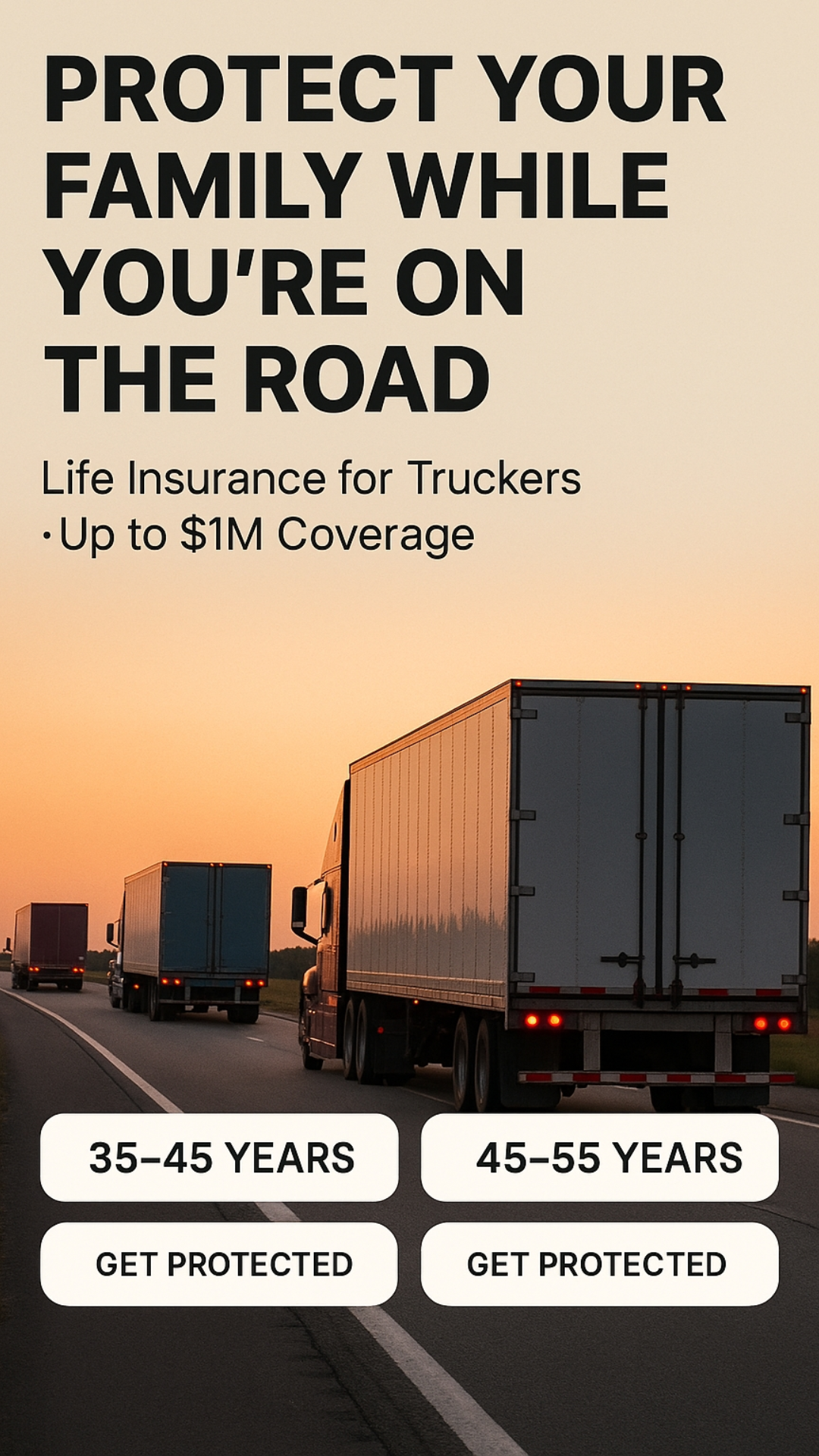 My Affordable Trucker Insurance Facebook ad