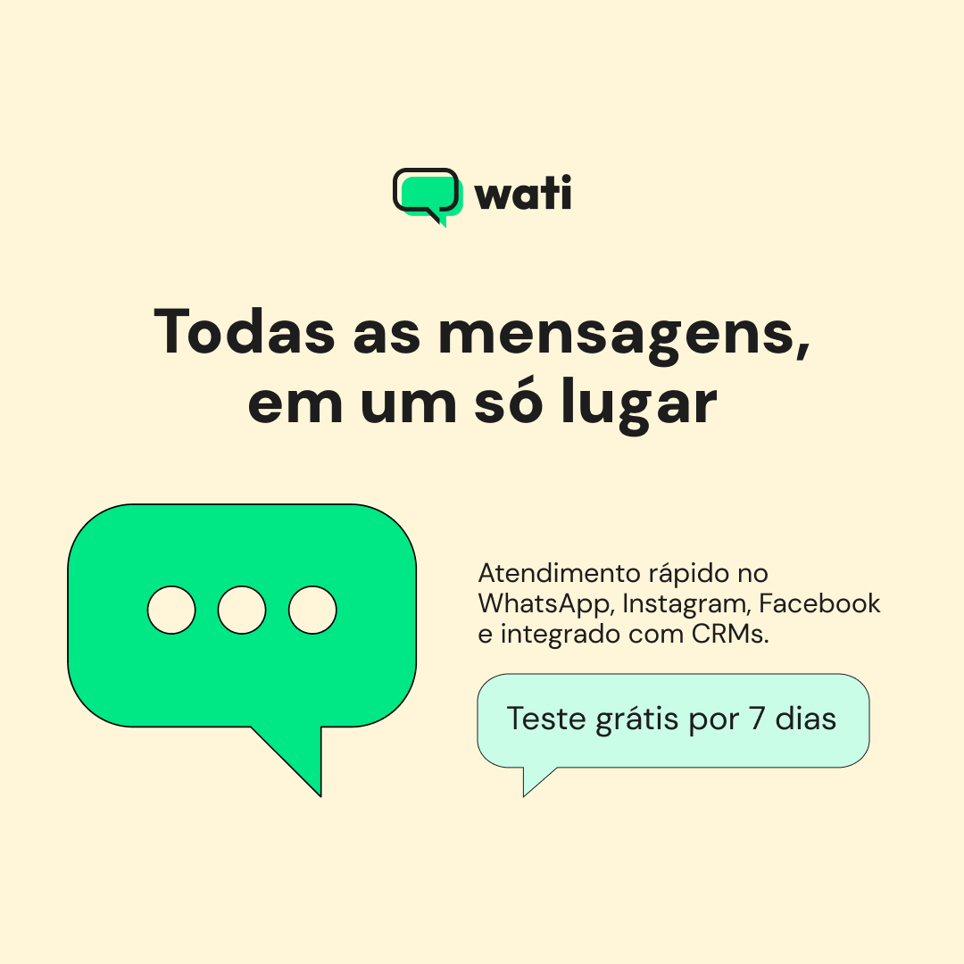 Wati Brasil Facebook ad