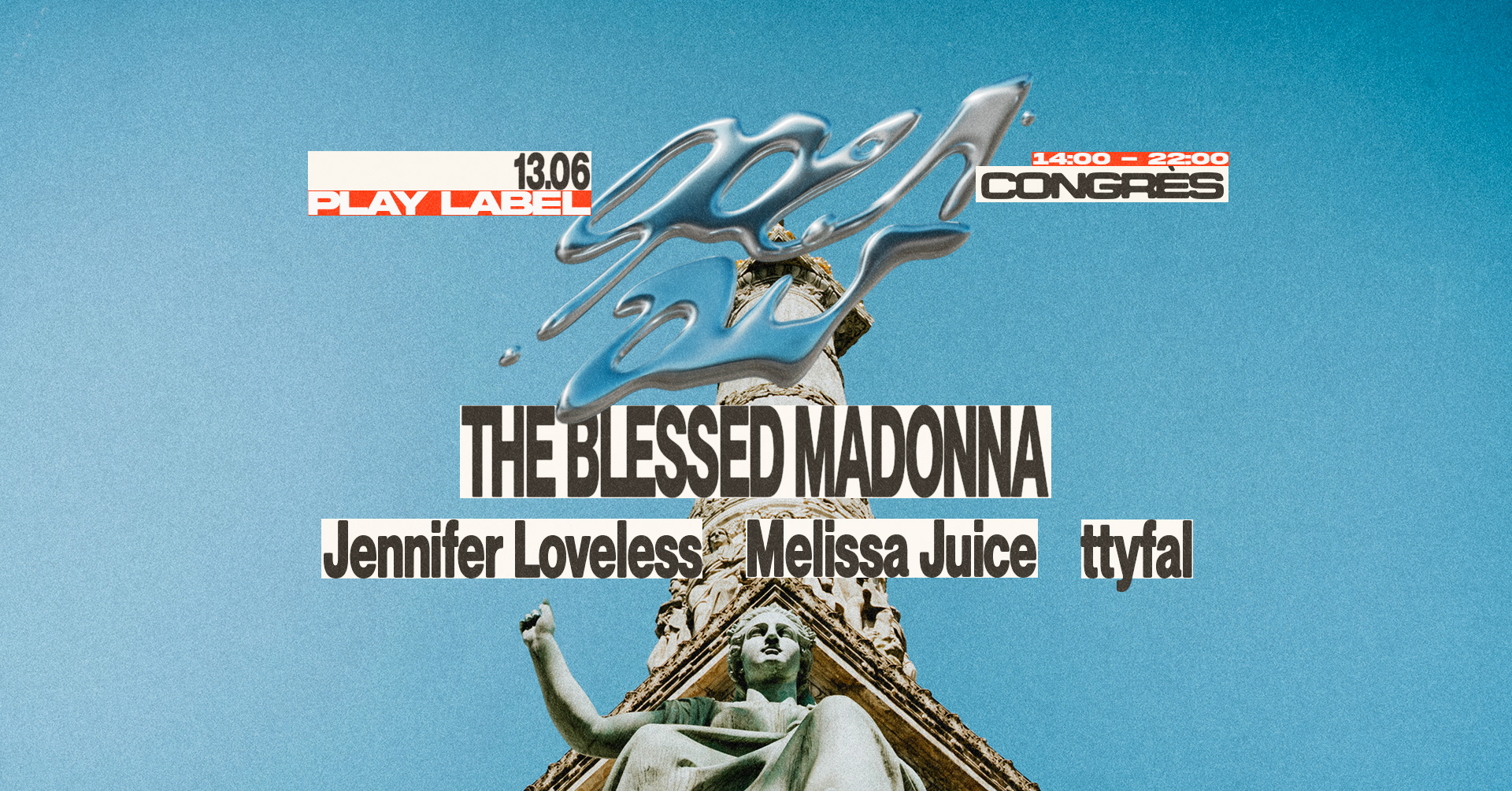 Play Label Facebook ad: Play Label Open Air • Congrès • The Blessed Madonna