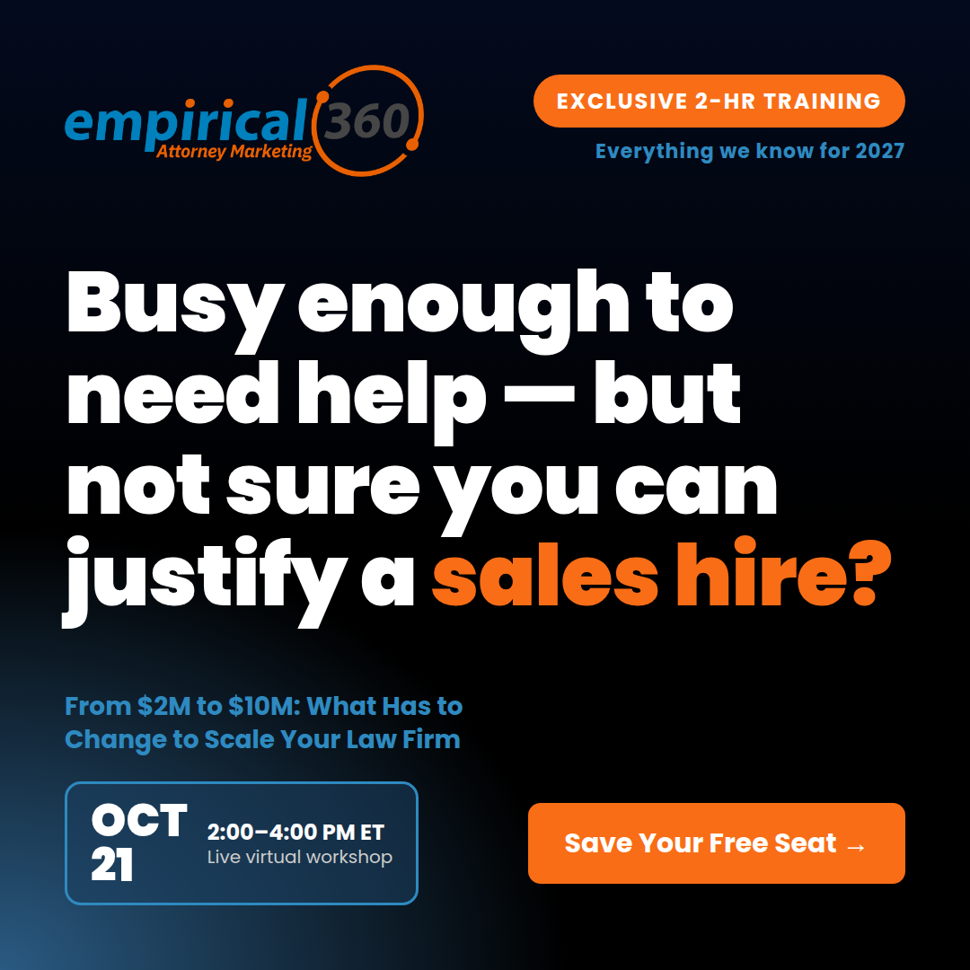 Empirical 360 Facebook ad: When to Hire a Salesperson