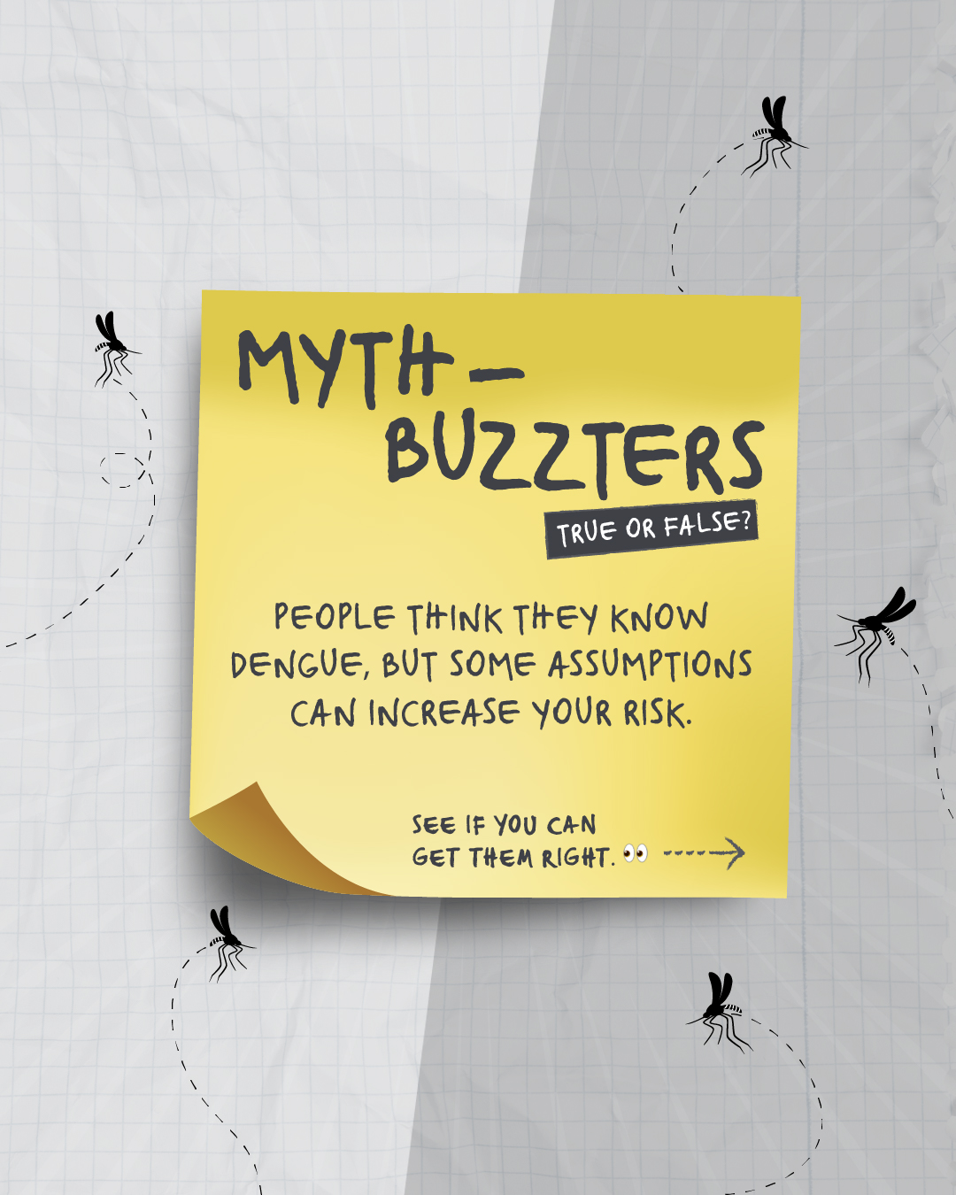 Clean & Green Singapore Facebook ad: Think you know dengue prevention basics?