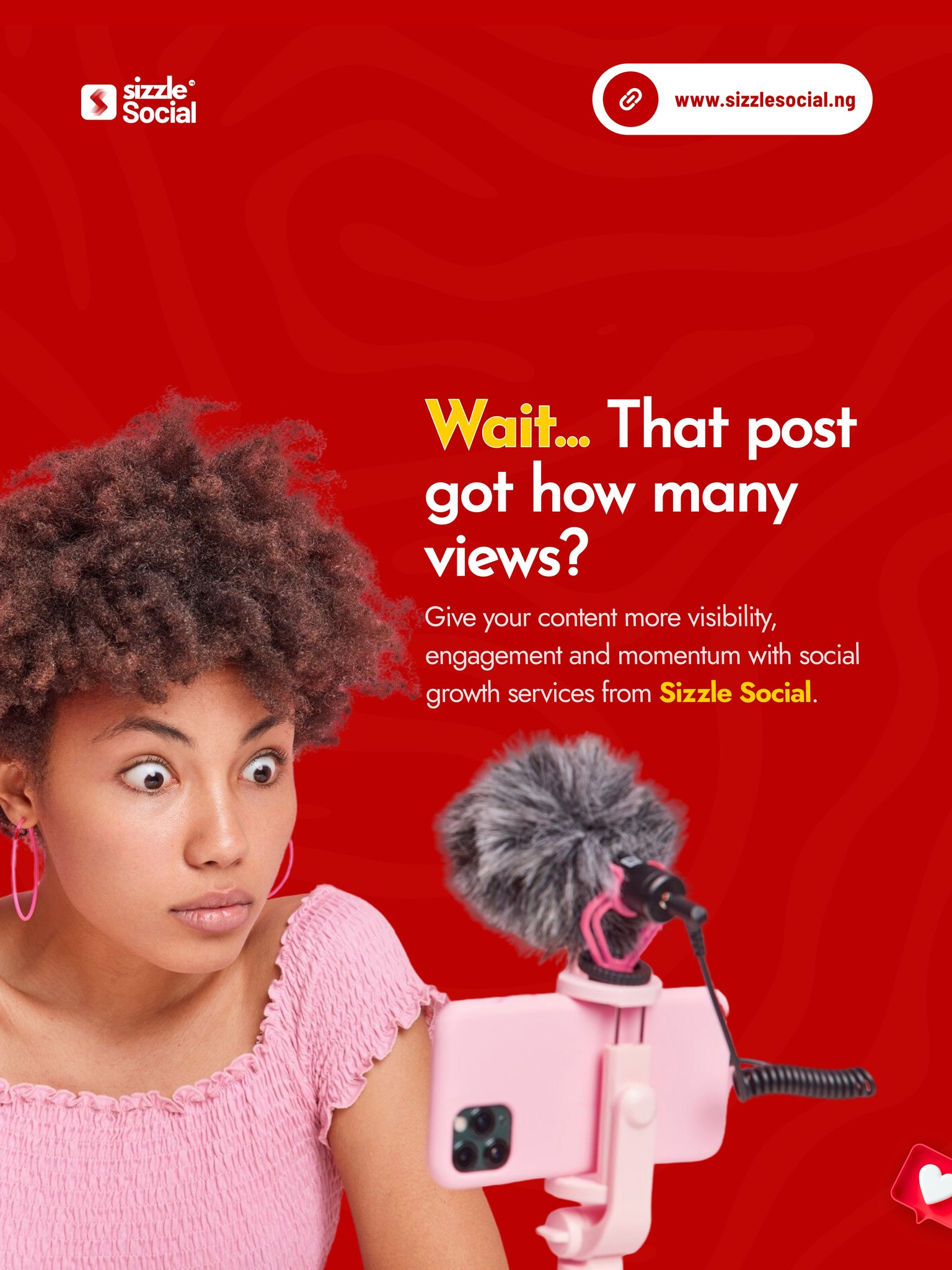 Sizzle Social Facebook ad: That Awkward Moment When the Sponsored Post Has More Likes…