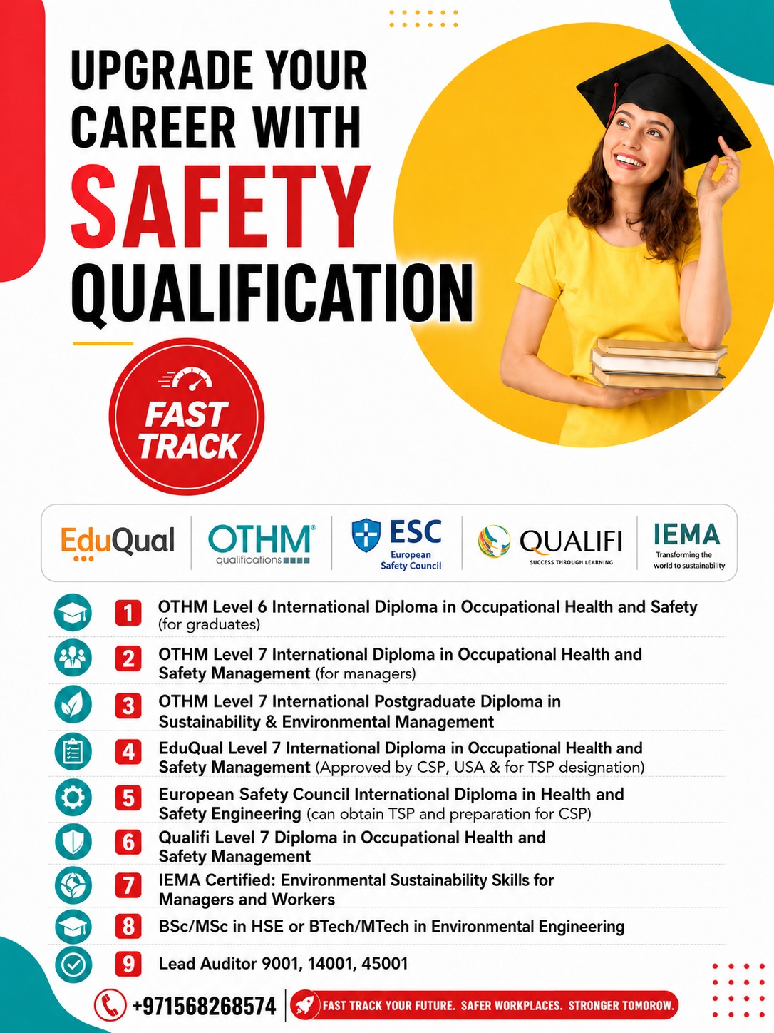 GCC Education Facebook ad: Become a Certified Safety Manager