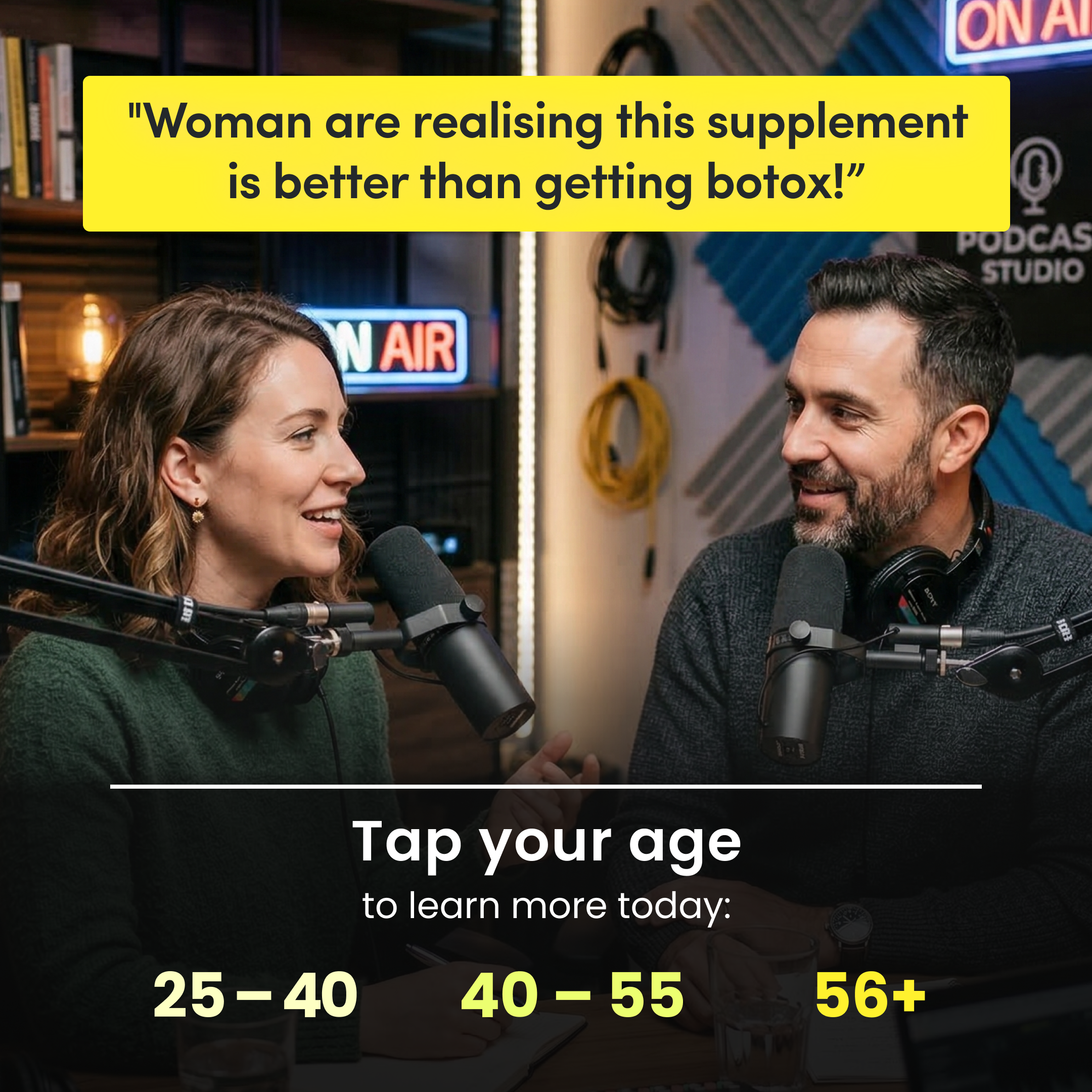 Radiant Over 40 Facebook ad