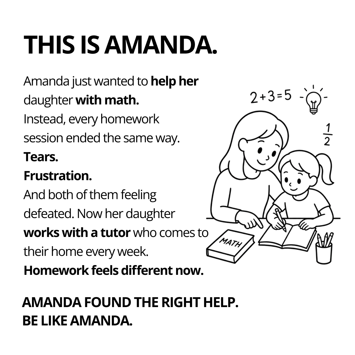 Grade Potential Tutoring Facebook ad: Homework Without the Tears