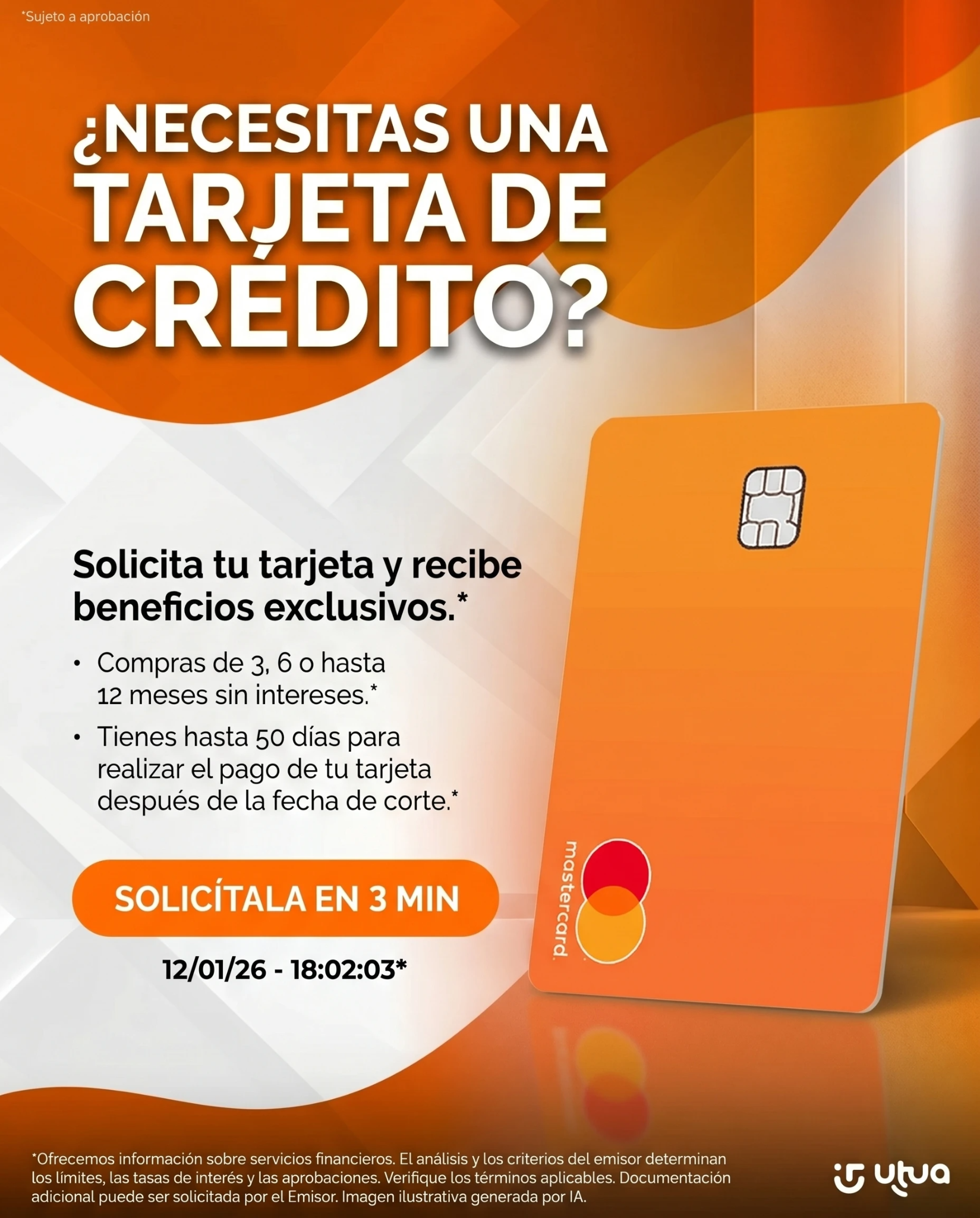 Utua Tarjetas México Facebook ad