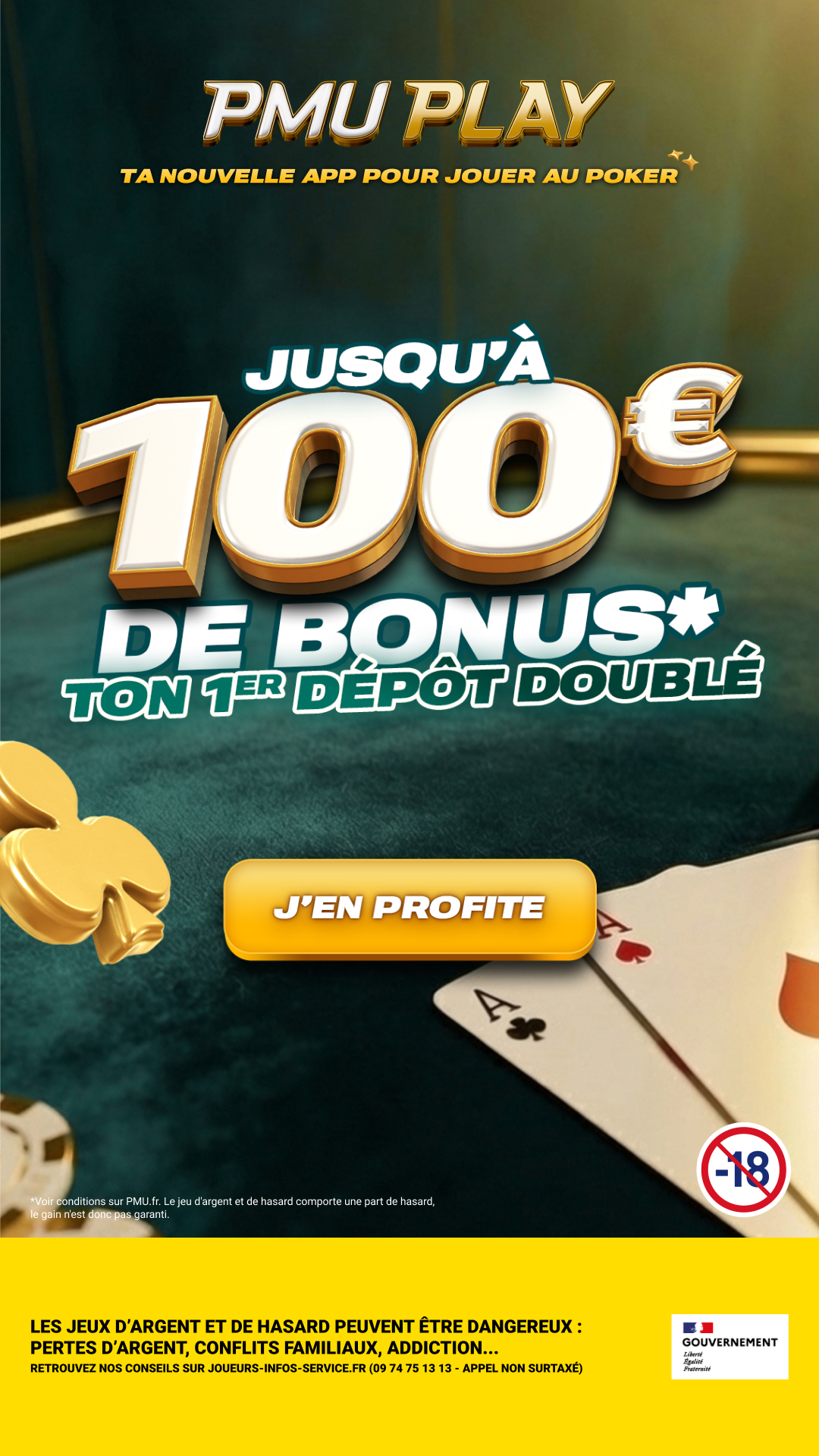 PMU Play Facebook ad: PMU PLAY - Paris Sportifs, Hippique & Poker