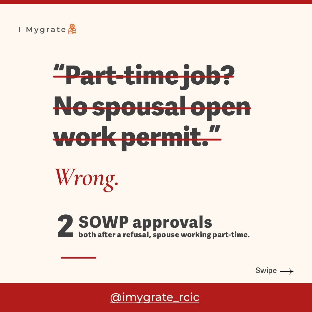IMygrate Facebook ad: Can a part-time job support a Spousal Open…