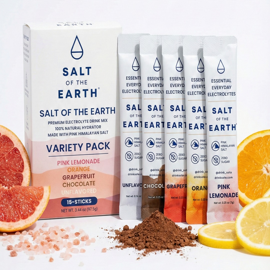 Salt of the Earth Electrolytes Facebook ad: Build Your Electrolyte Bundle & Save Up to 15%