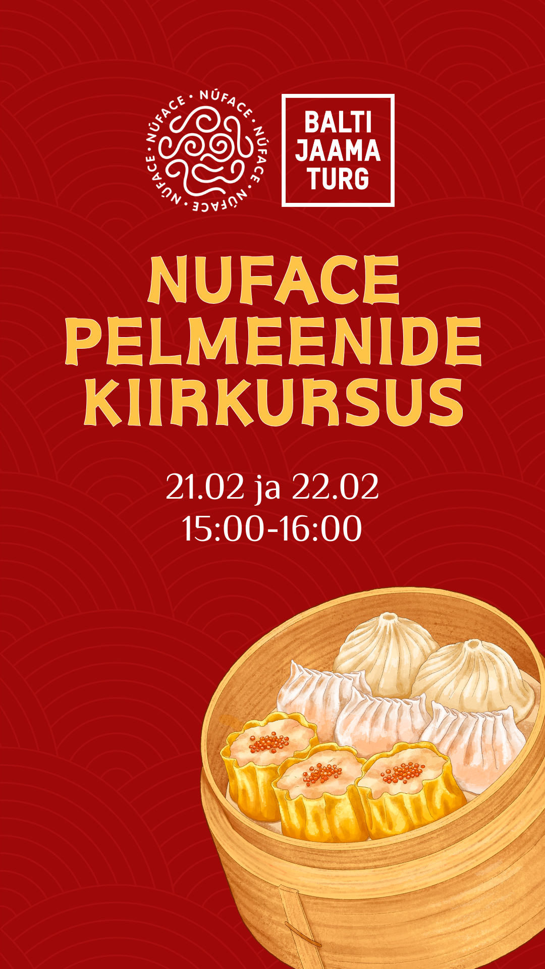 Balti Jaama Turg Facebook ad: Nuface pelmeenide kiirkursus